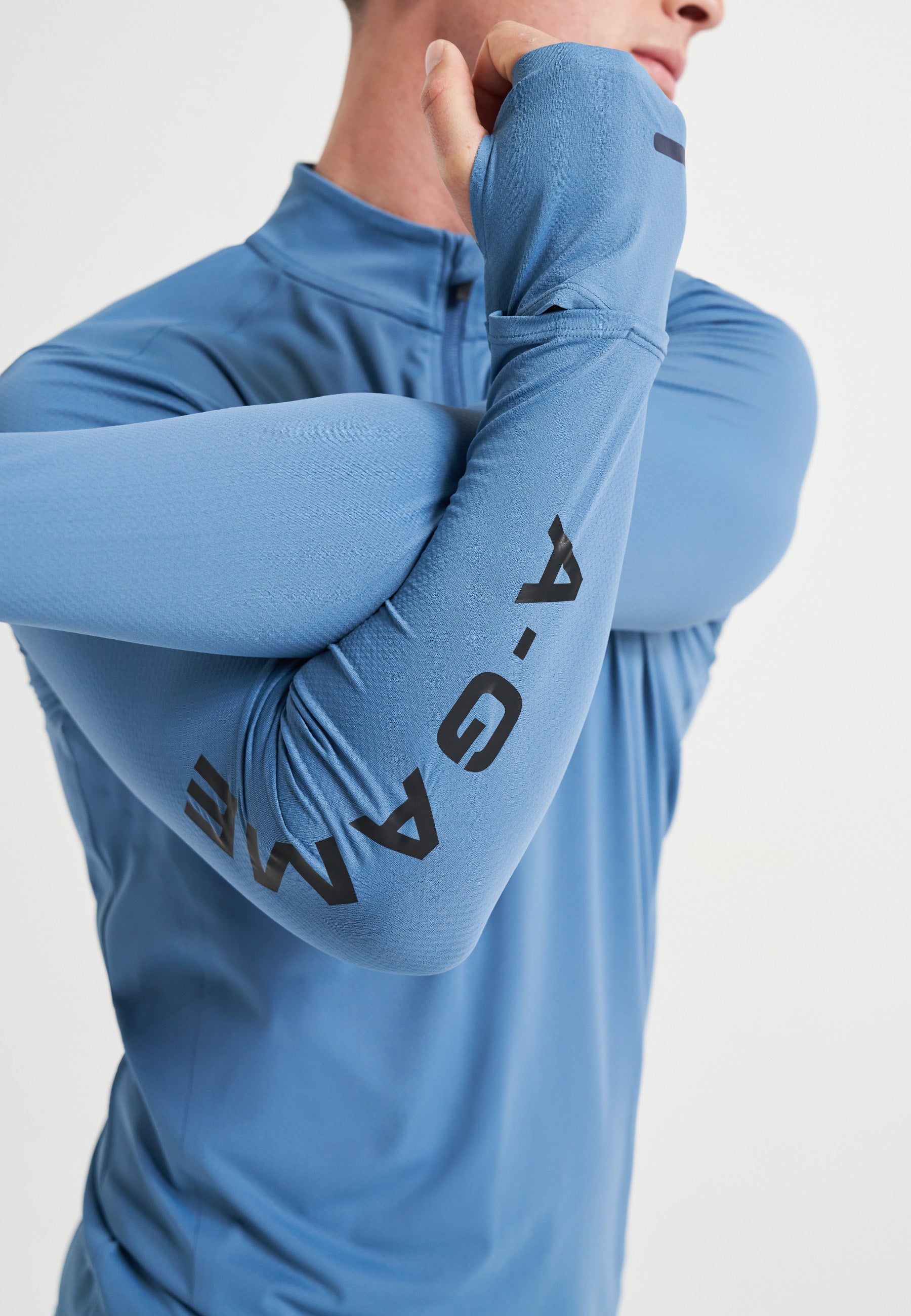 Maglia da allenamento a maniche lunghe A-Game Performance da uomo - Blu oceano