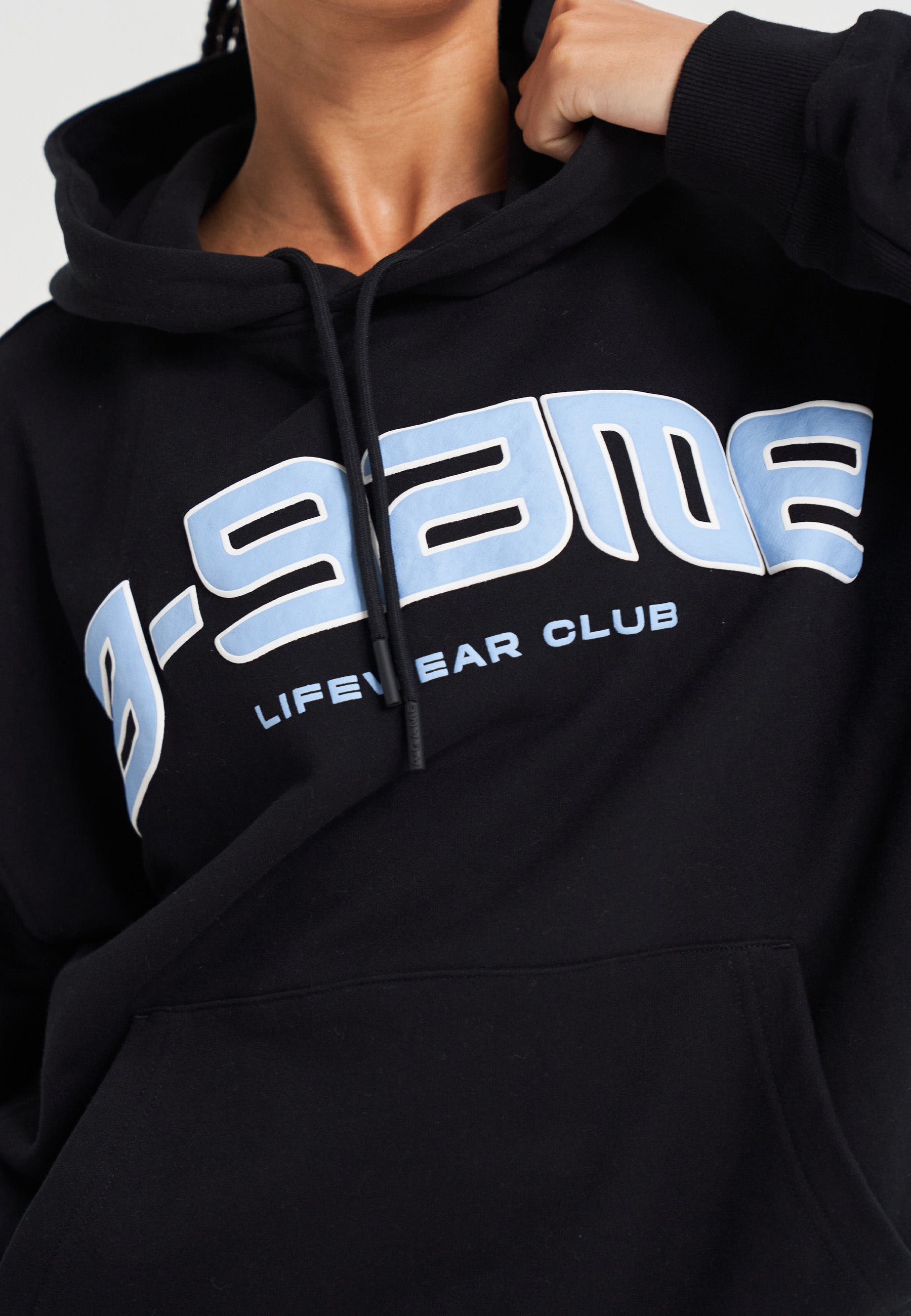 Felpa con cappuccio grafica con logo A-Game Rotate da donna - Nera