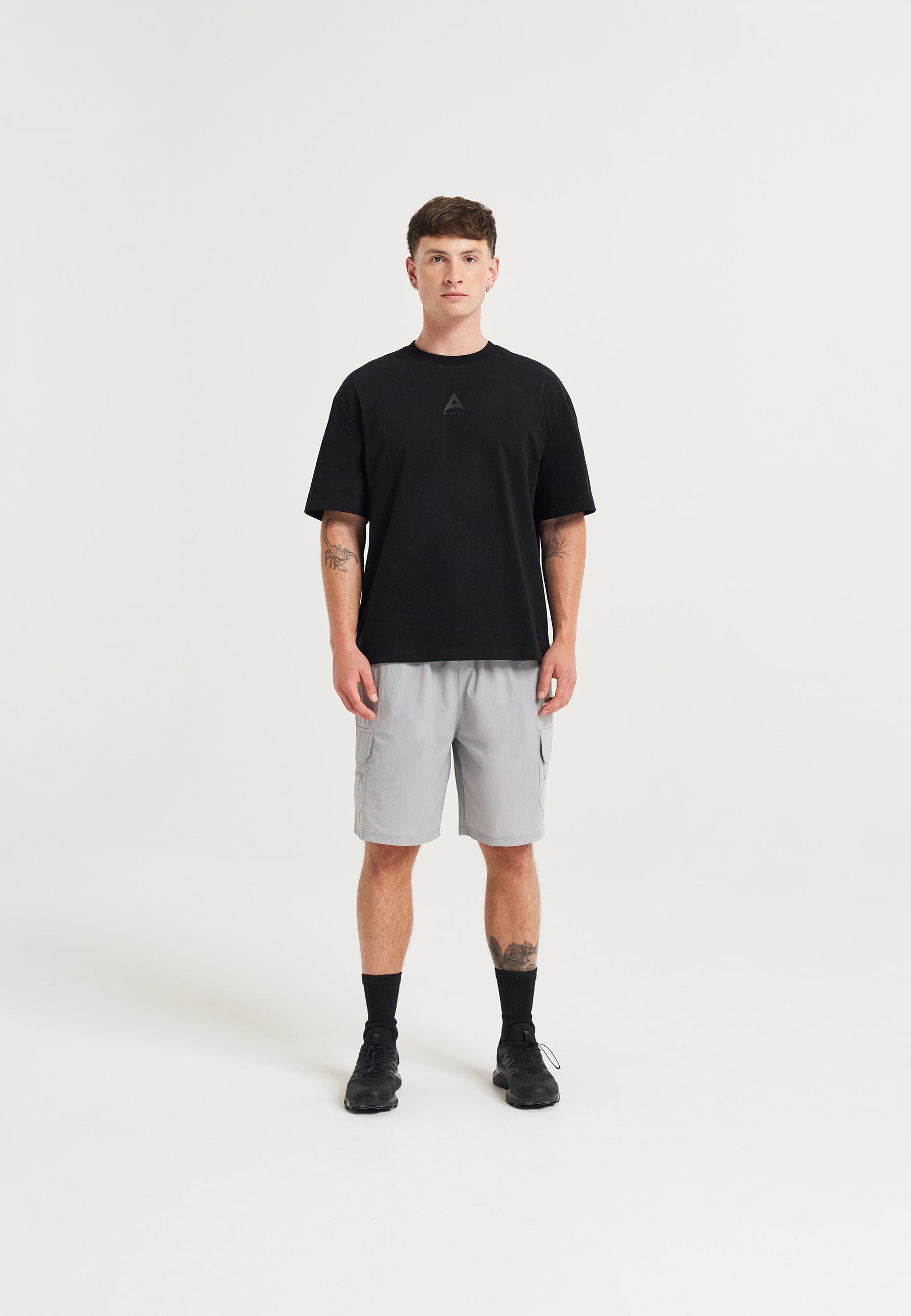 Pantaloncini cargo A-Game Tech da uomo - Grigio acciaio