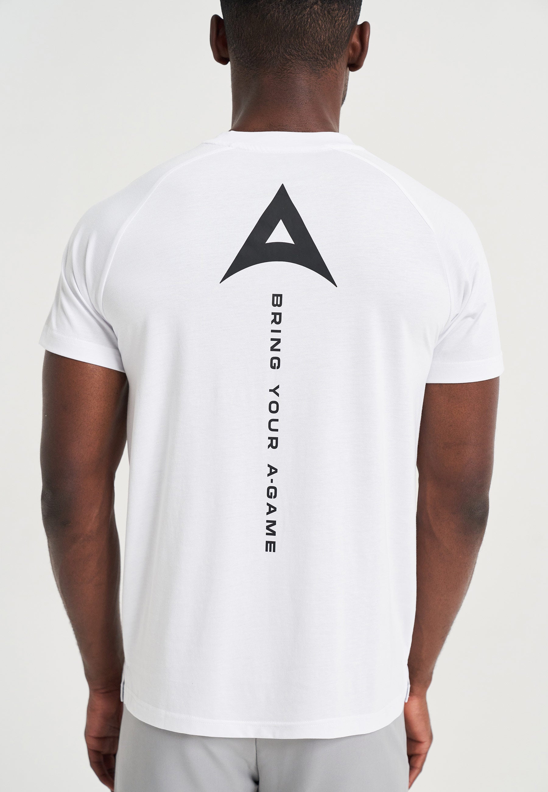 T-shirt da uomo con logo grafico Bring Your A-Game - bianca