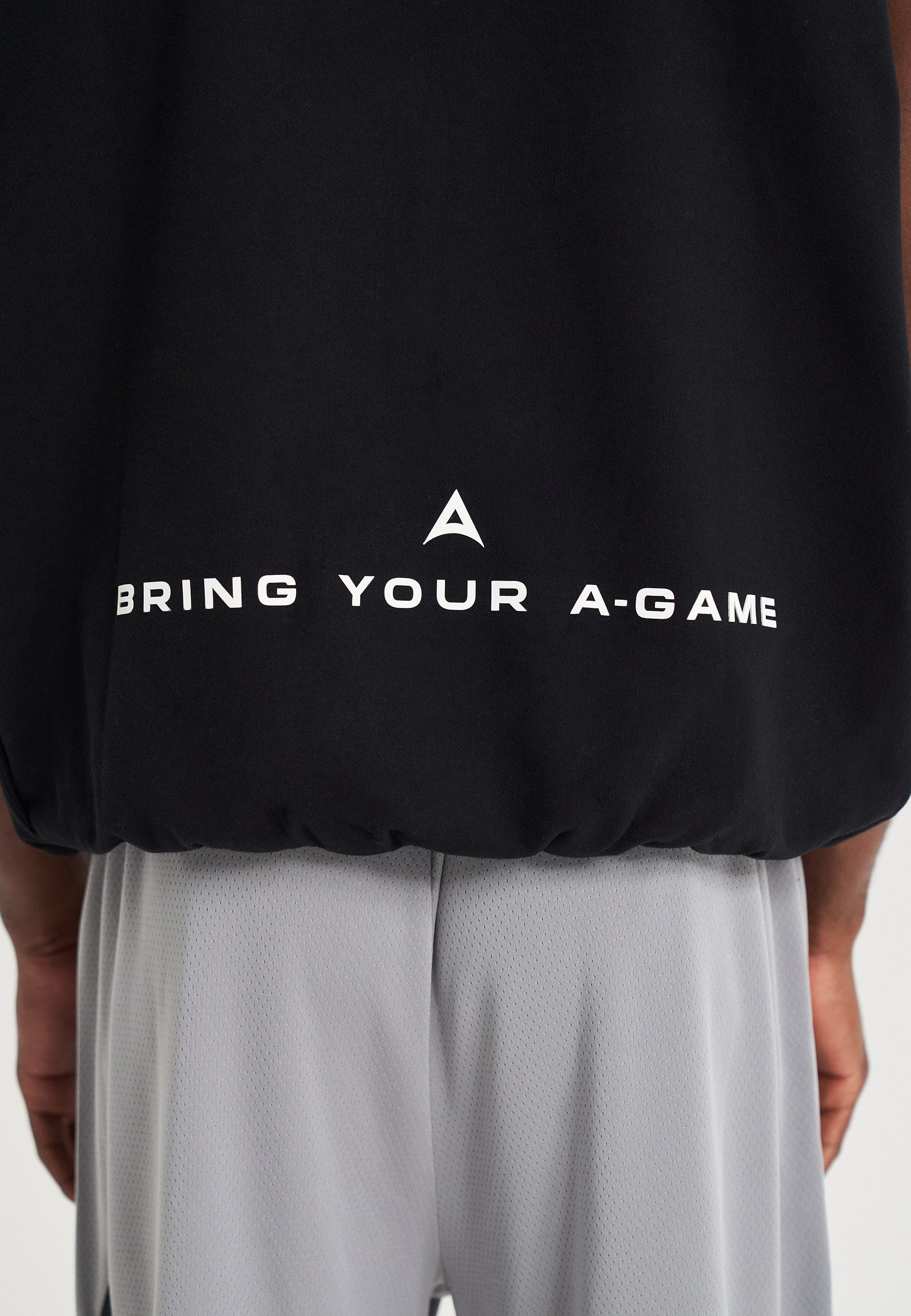 SWEAT-SHIRT SANS MANCHES GRAPHIQUE POUR HOMMES BRING YOUR A-GAME - NOIR