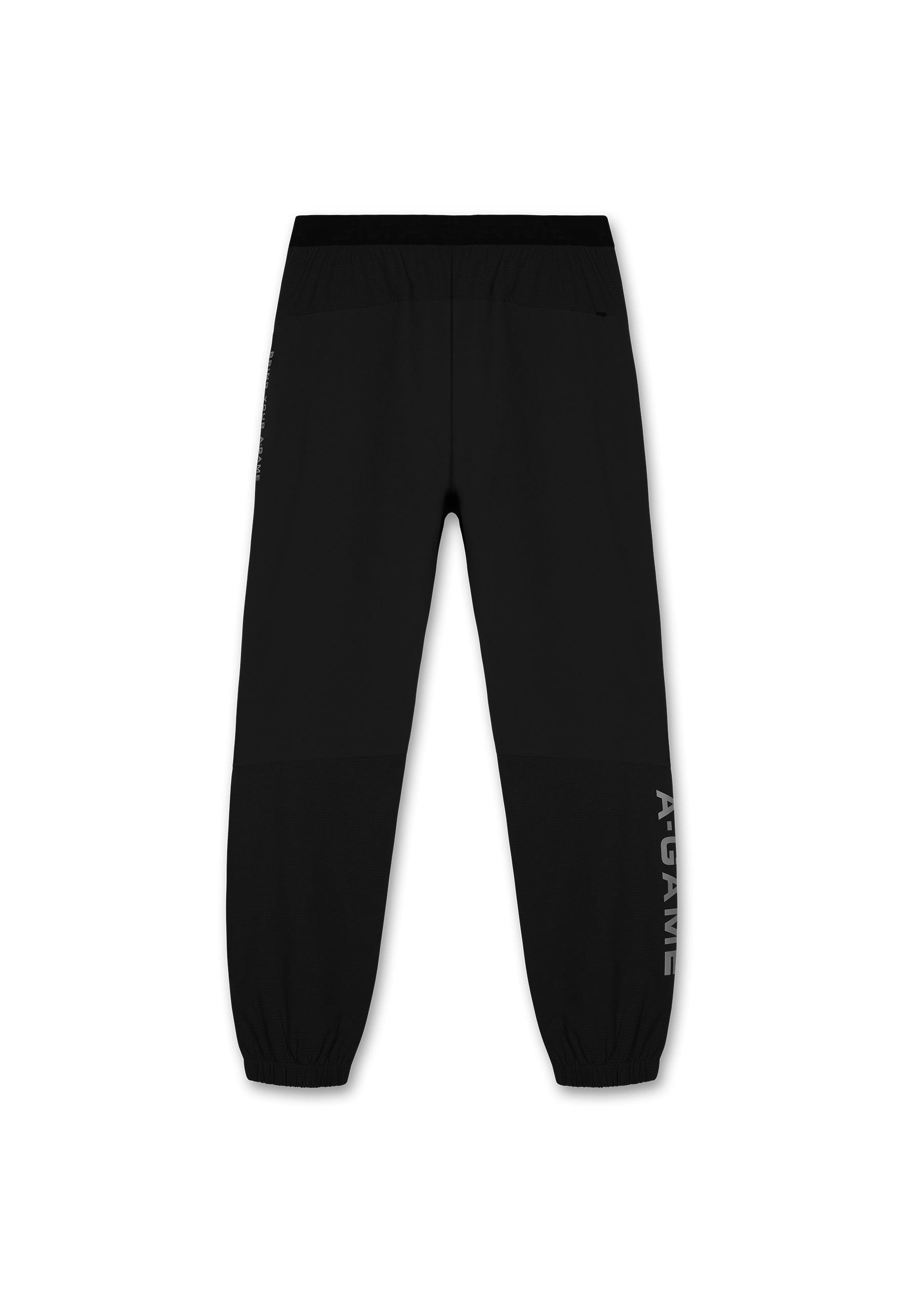 PANTALON D'ENTRAÎNEMENT À REVÊTEMENTS A-GAME POUR HOMMES - NOIR