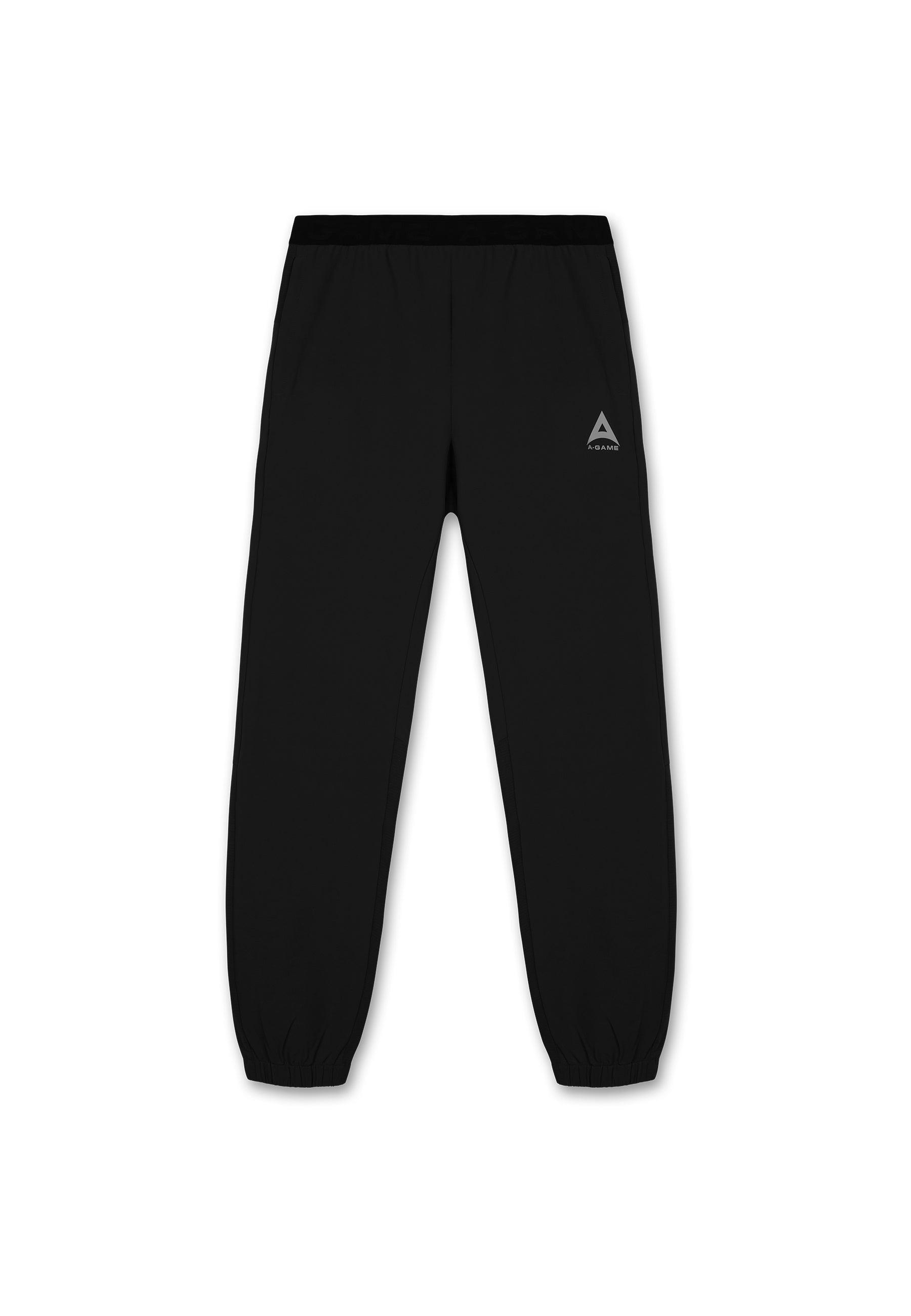 PANTALON D'ENTRAÎNEMENT À REVÊTEMENTS A-GAME POUR HOMMES - NOIR