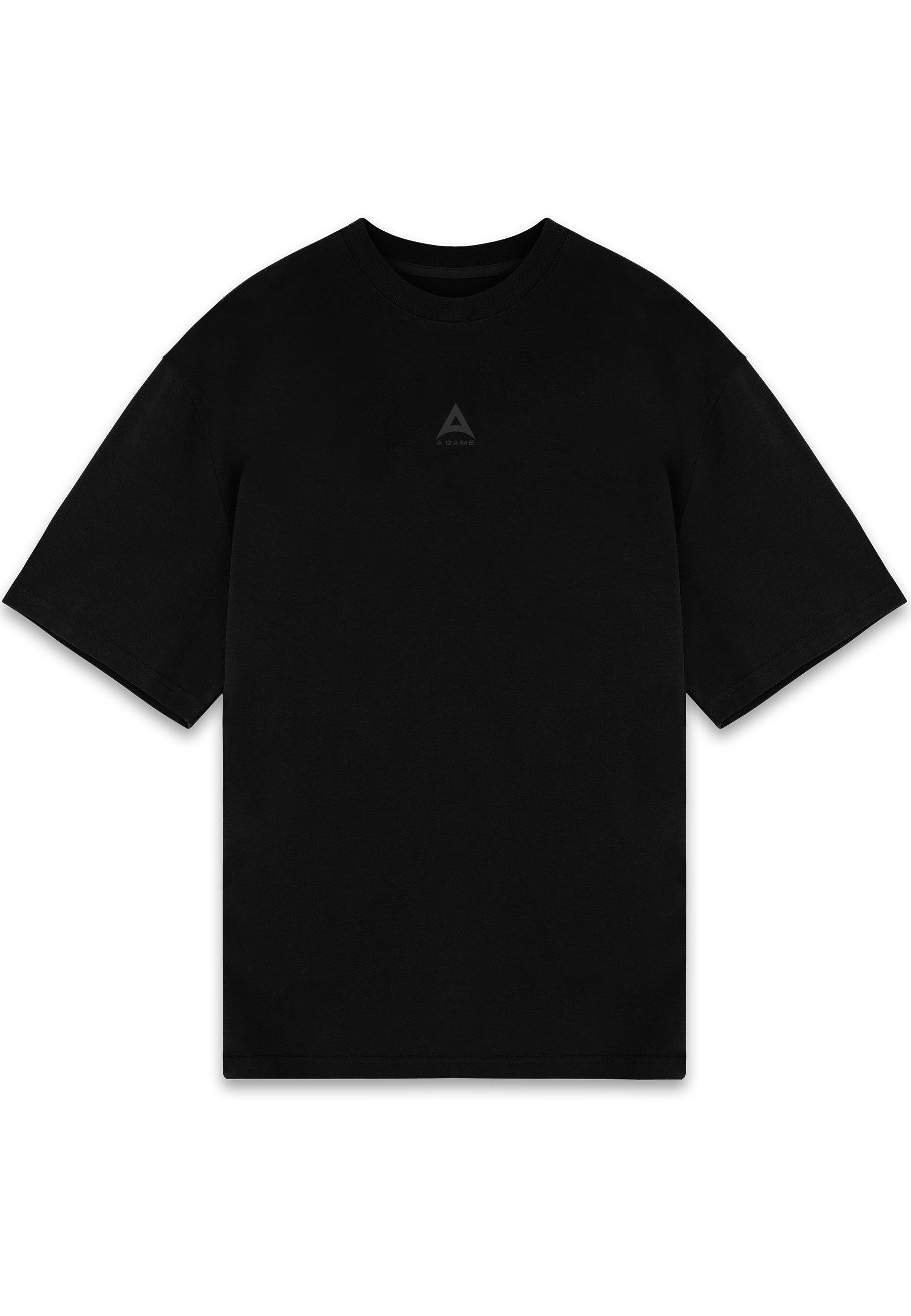 T-shirt comoda con grafica e logo A-Game da uomo - Nera