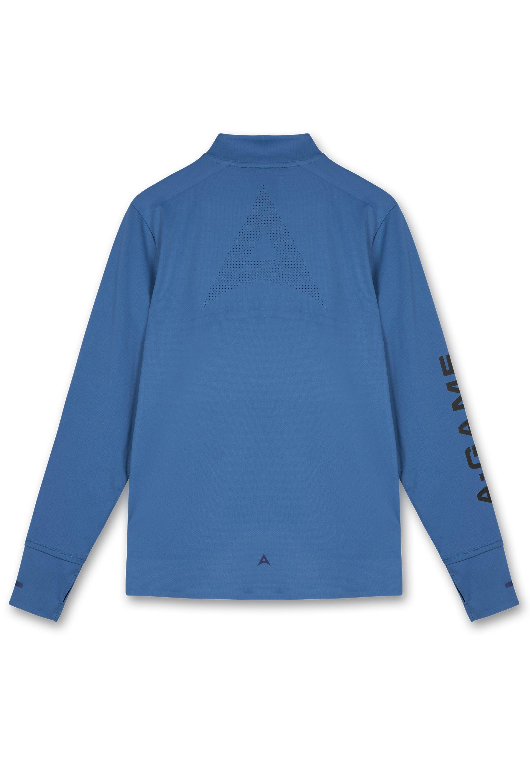 Maglia da allenamento a maniche lunghe A-Game Performance da uomo - Blu oceano