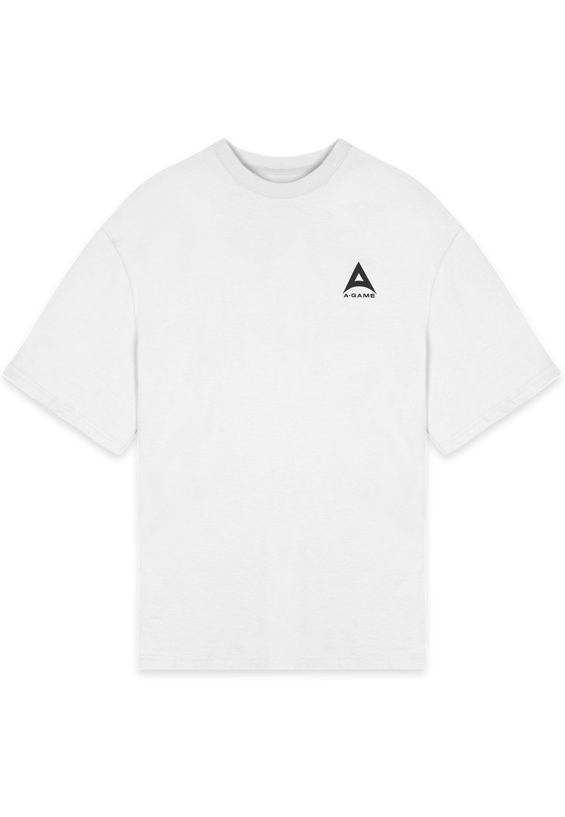 T-SHIRT AVEC LOGO GRAPHIQUE A-GAME STAR POUR HOMMES - BLANC