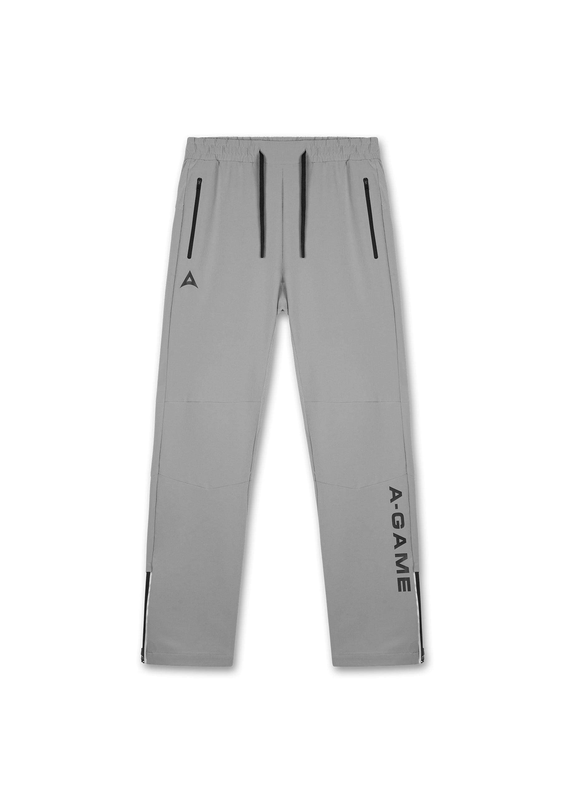 PANTALON ZIPPÉ D'ENTRAÎNEMENT A-GAME POUR HOMMES - GRIS ACIER
