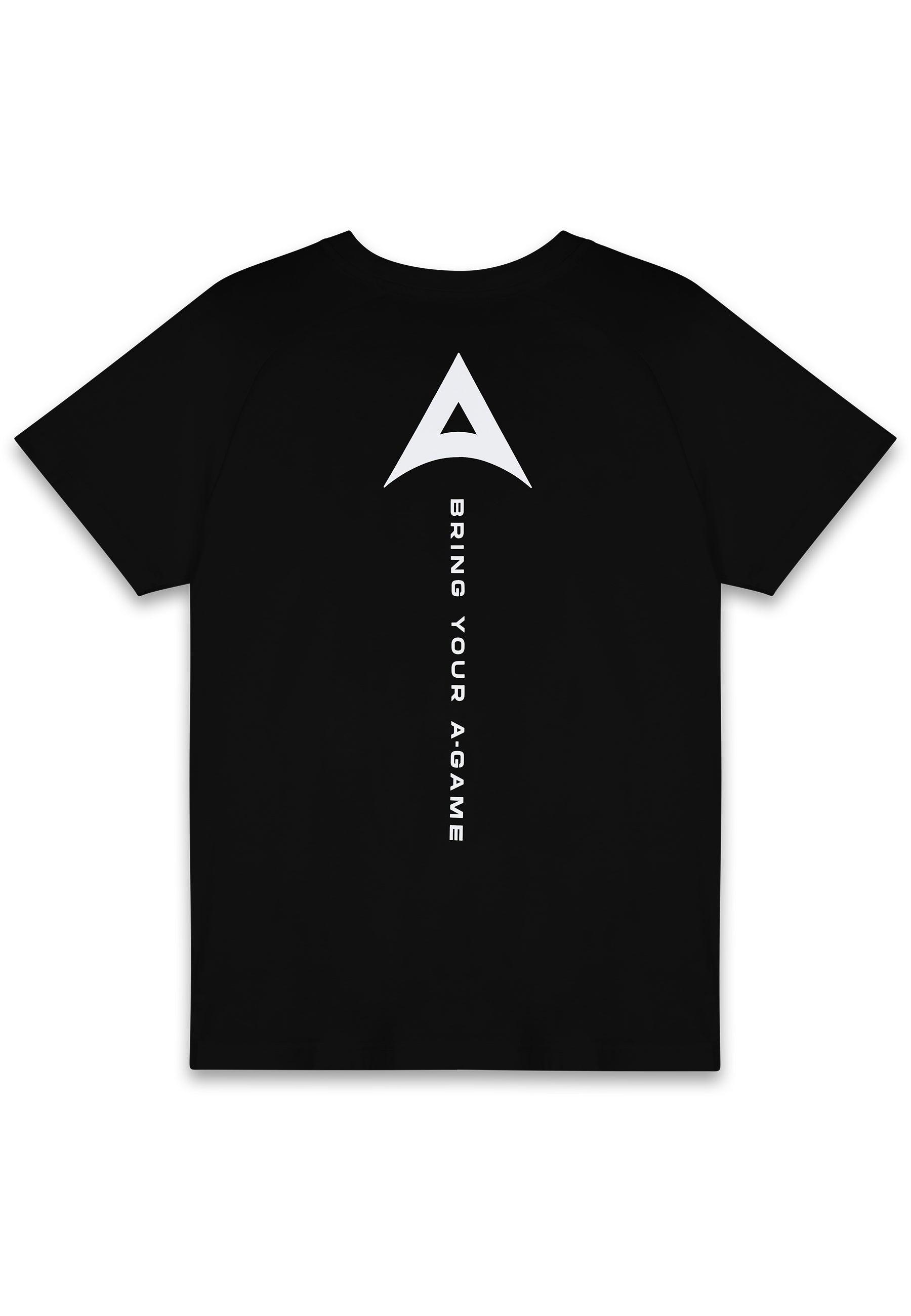 T-SHIRT AVEC LOGO GRAPHIQUE POUR HOMMES APPORTEZ VOTRE A-GAME - NOIR