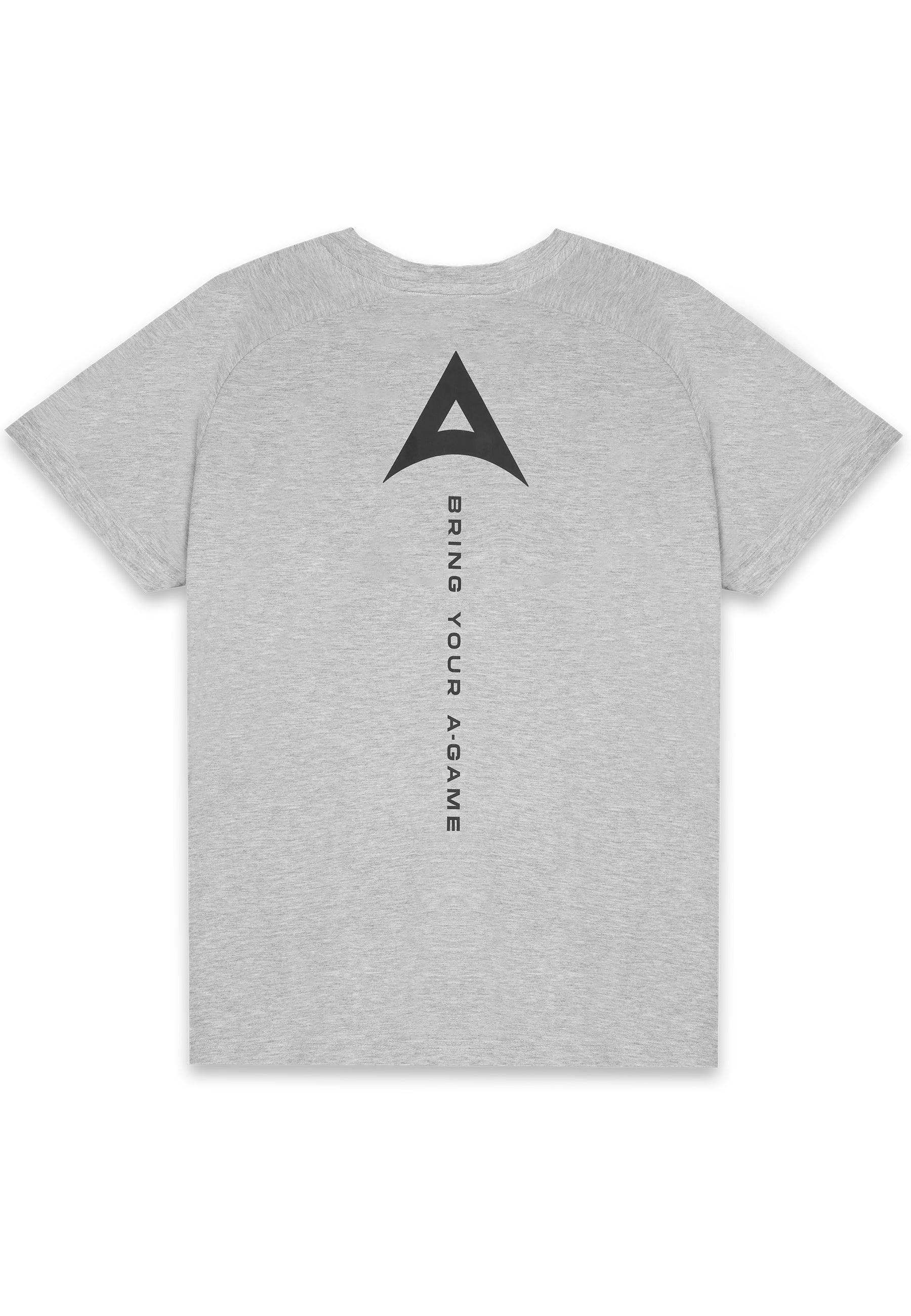 T-shirt da uomo con logo grafico Bring Your A-Game - grigio mélange