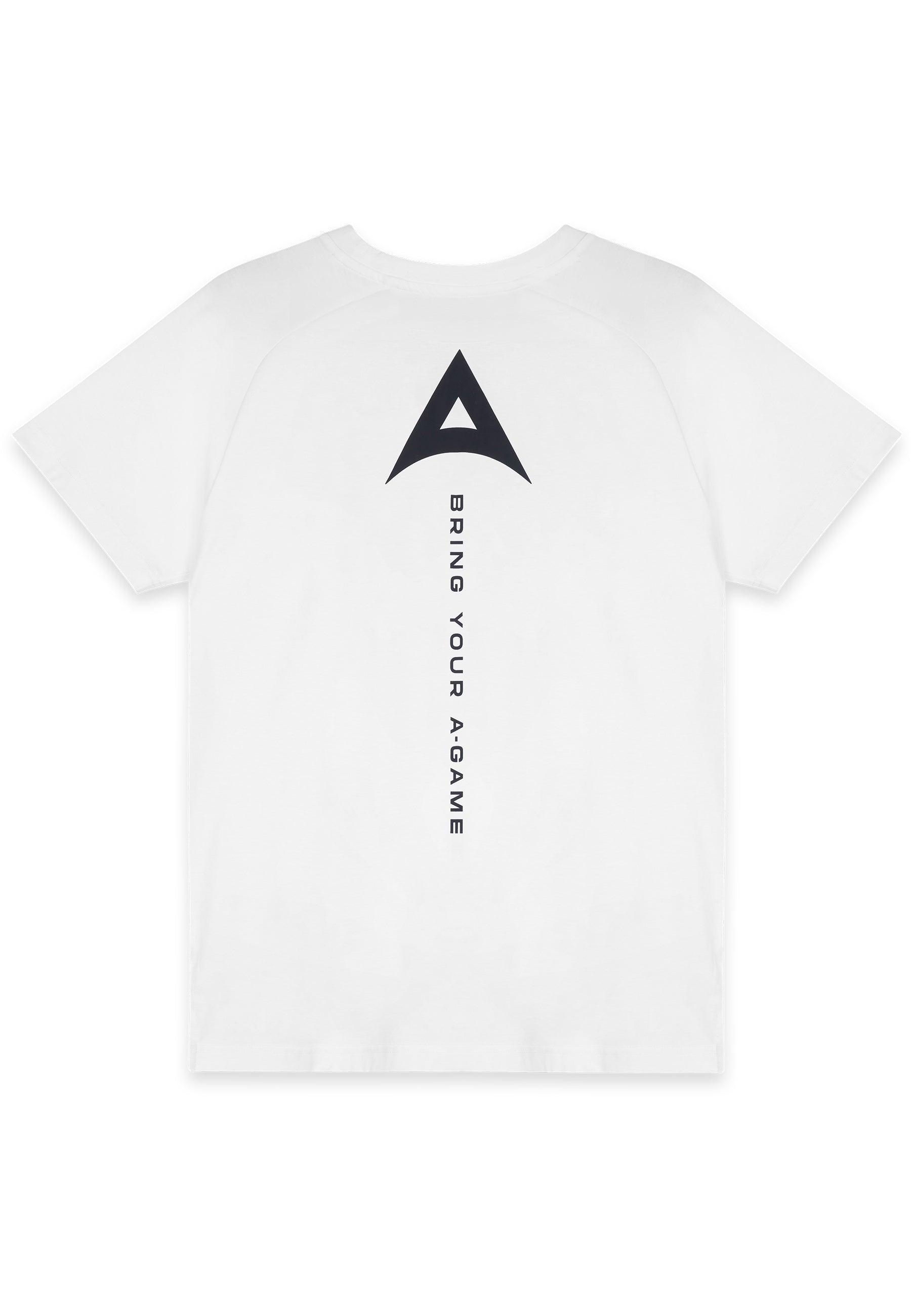 T-shirt da uomo con logo grafico Bring Your A-Game - bianca