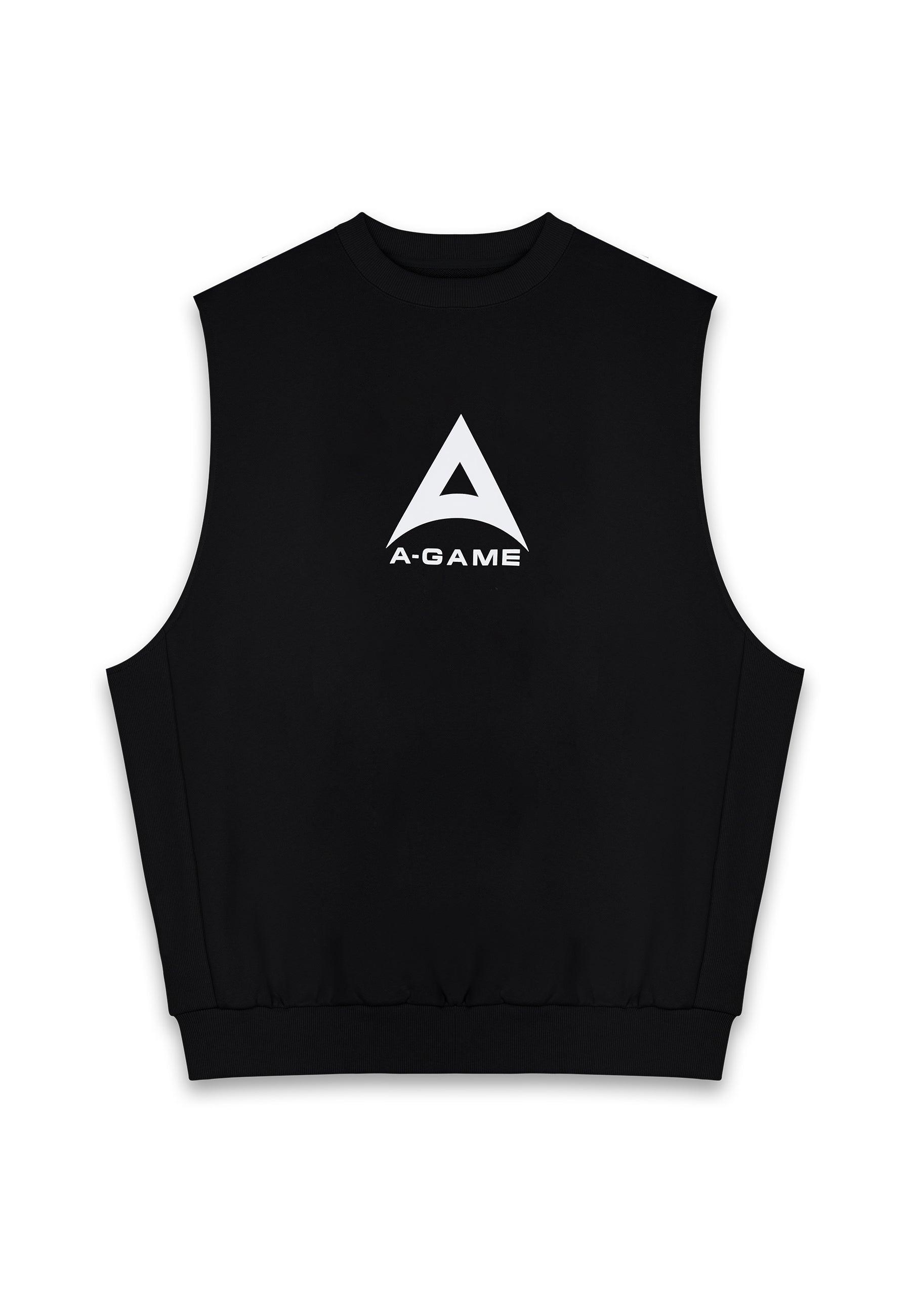 SWEAT-SHIRT SANS MANCHES GRAPHIQUE POUR HOMMES BRING YOUR A-GAME - NOIR
