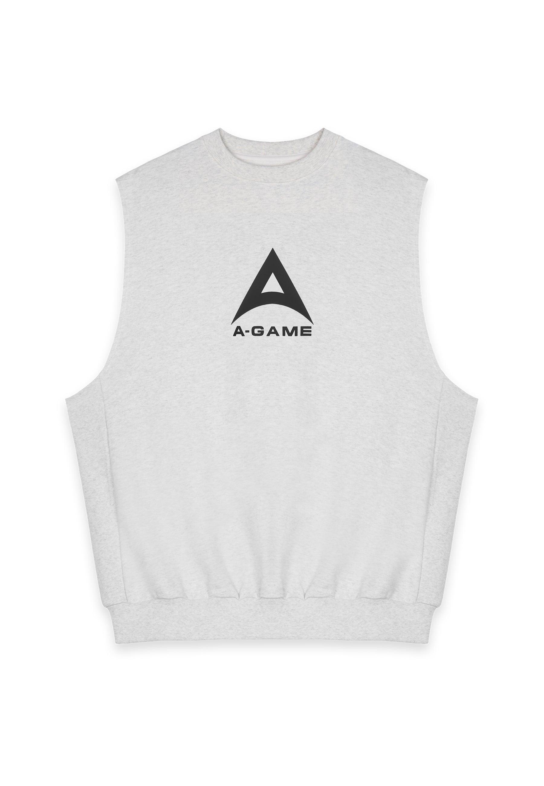 Felpa senza maniche con grafica Bring Your A-Game da uomo - Snow Marl