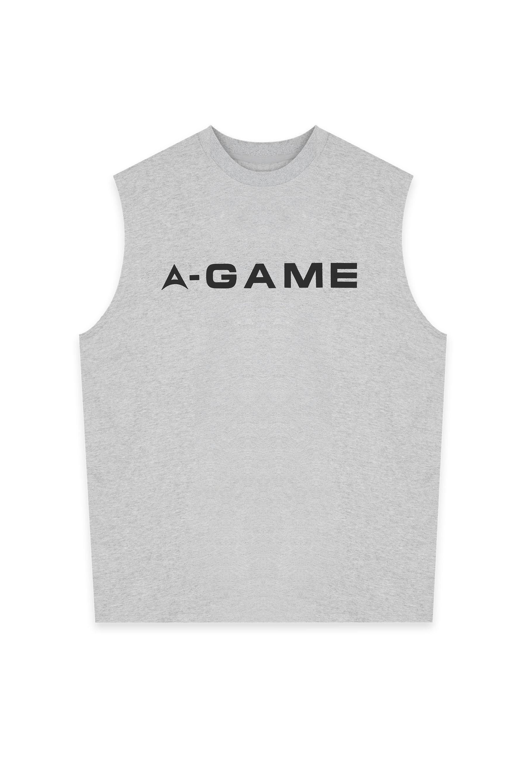 Maglietta senza maniche grafica Bring Your A-Game da uomo - Grigio Marl