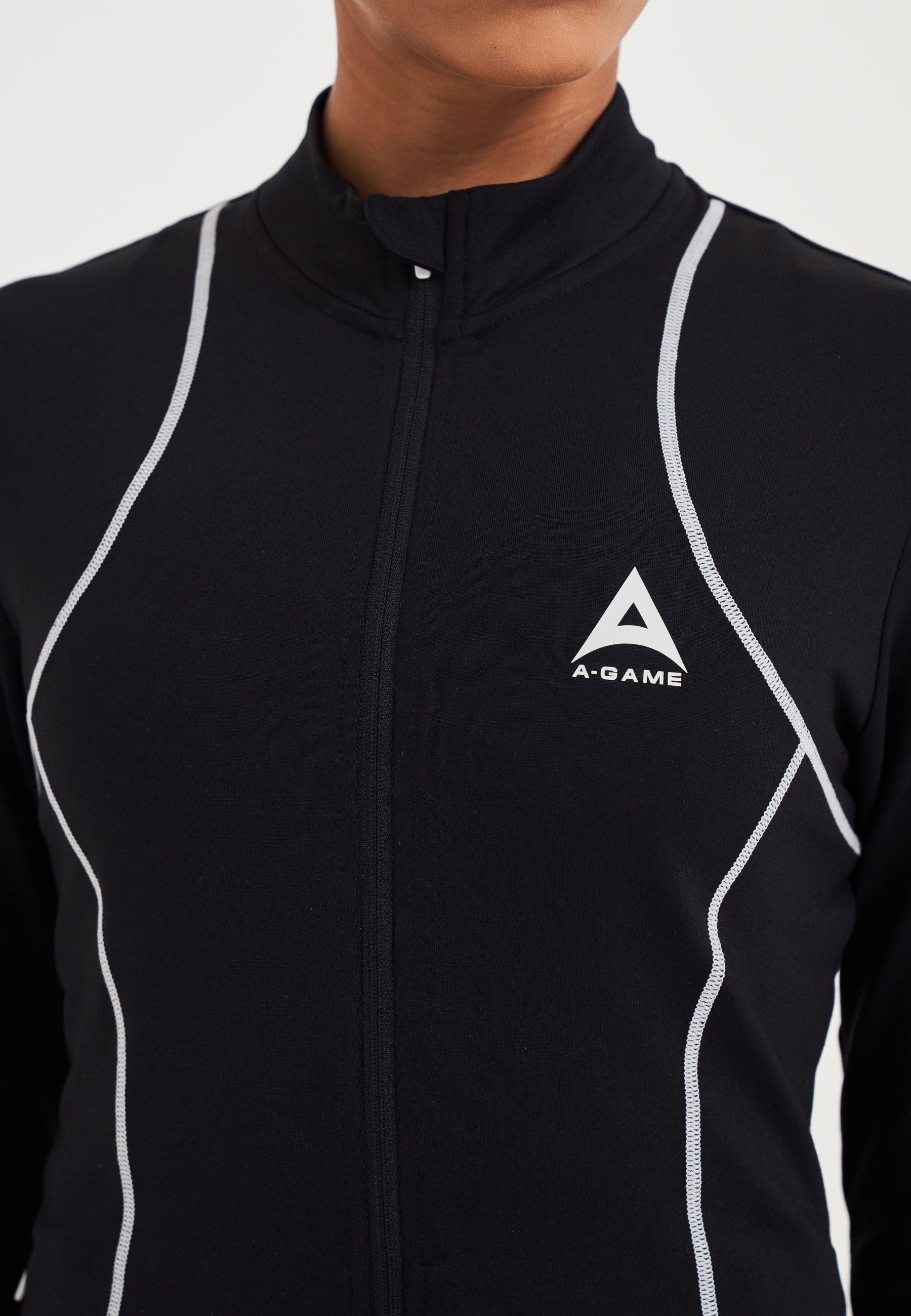 Pile termico aderente A-Game da donna - Nero