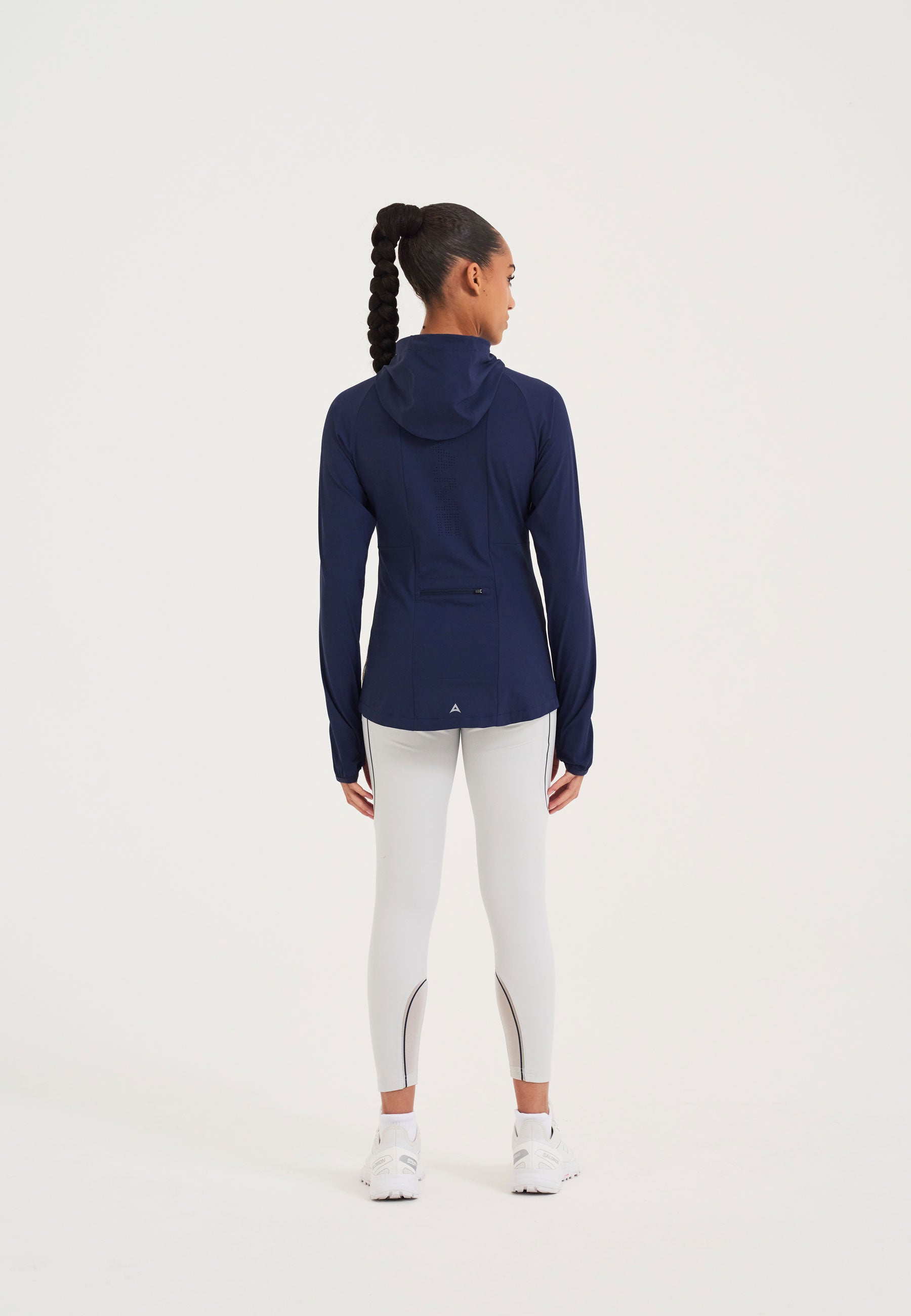 VESTE DE RUNNING AJUSTÉE LÉGÈRE A-GAME POUR FEMME - BLEU COURONNE/ARGENT