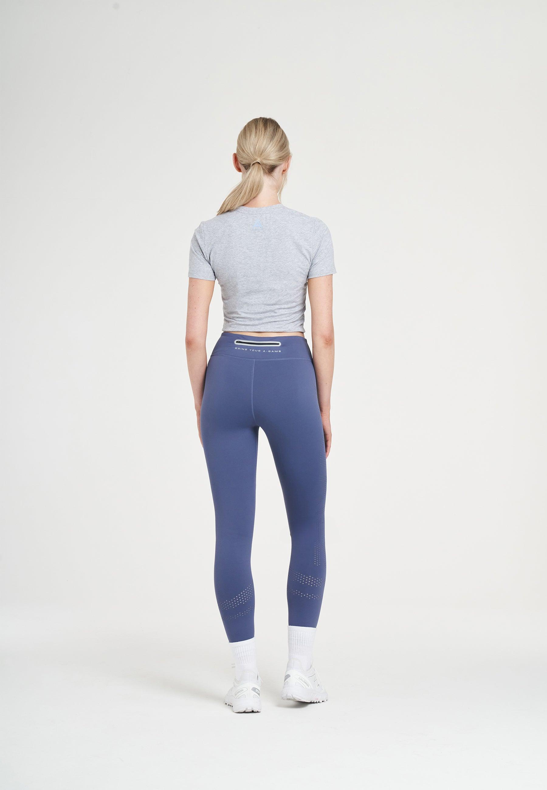 Leggings da allenamento a vita alta A-Game da donna - Blu
