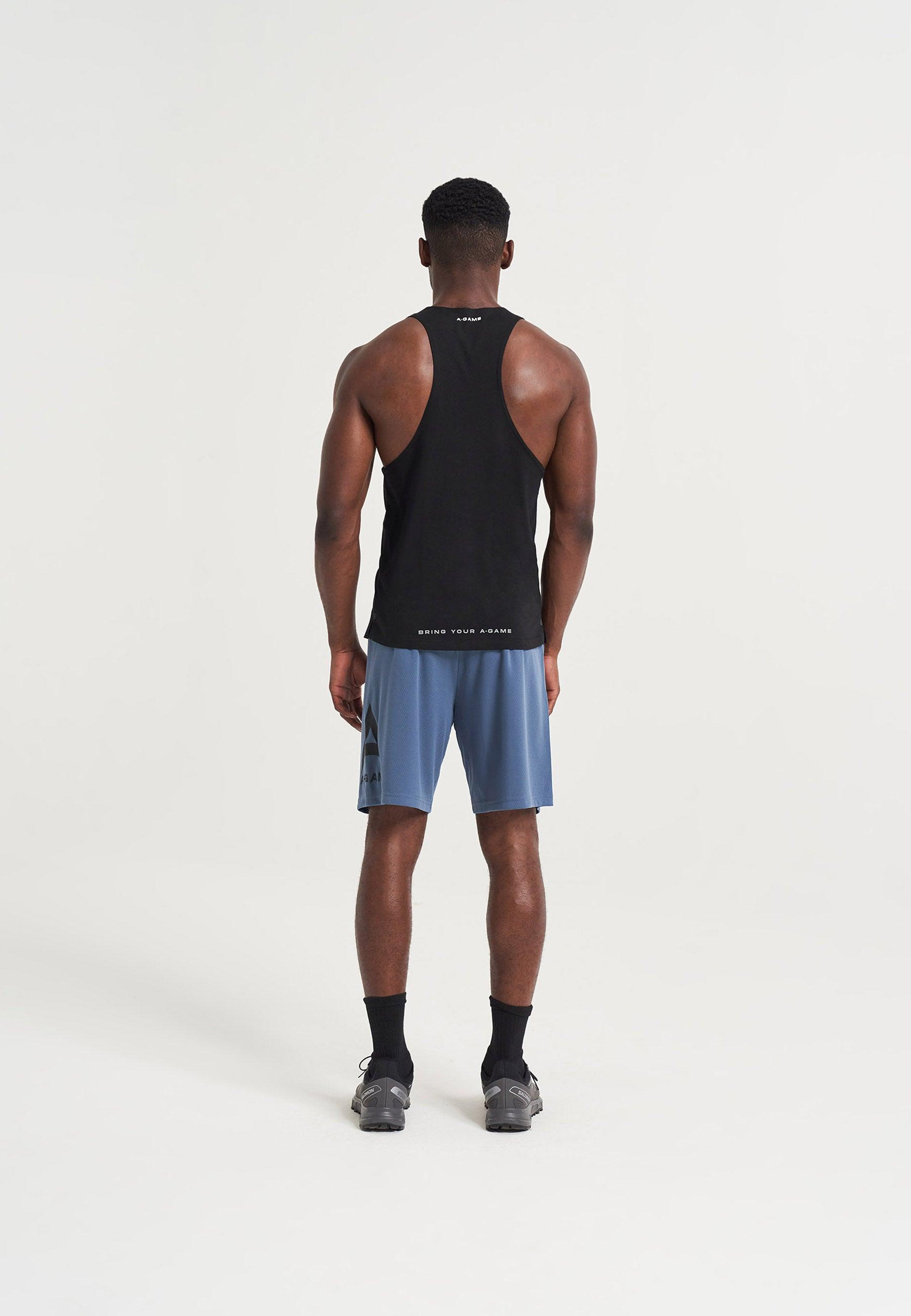 Pantaloncini da basket da uomo con logo A-Game - Blu oceano