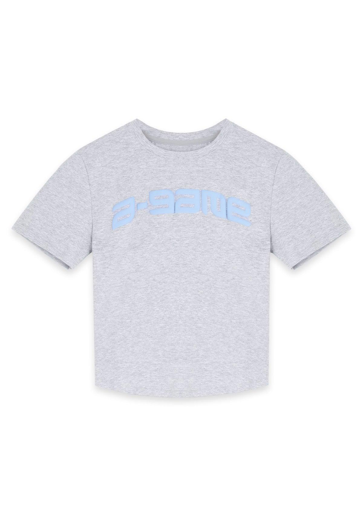 T-shirt aderente con logo A-Game Rotate da donna - Grigio Marl