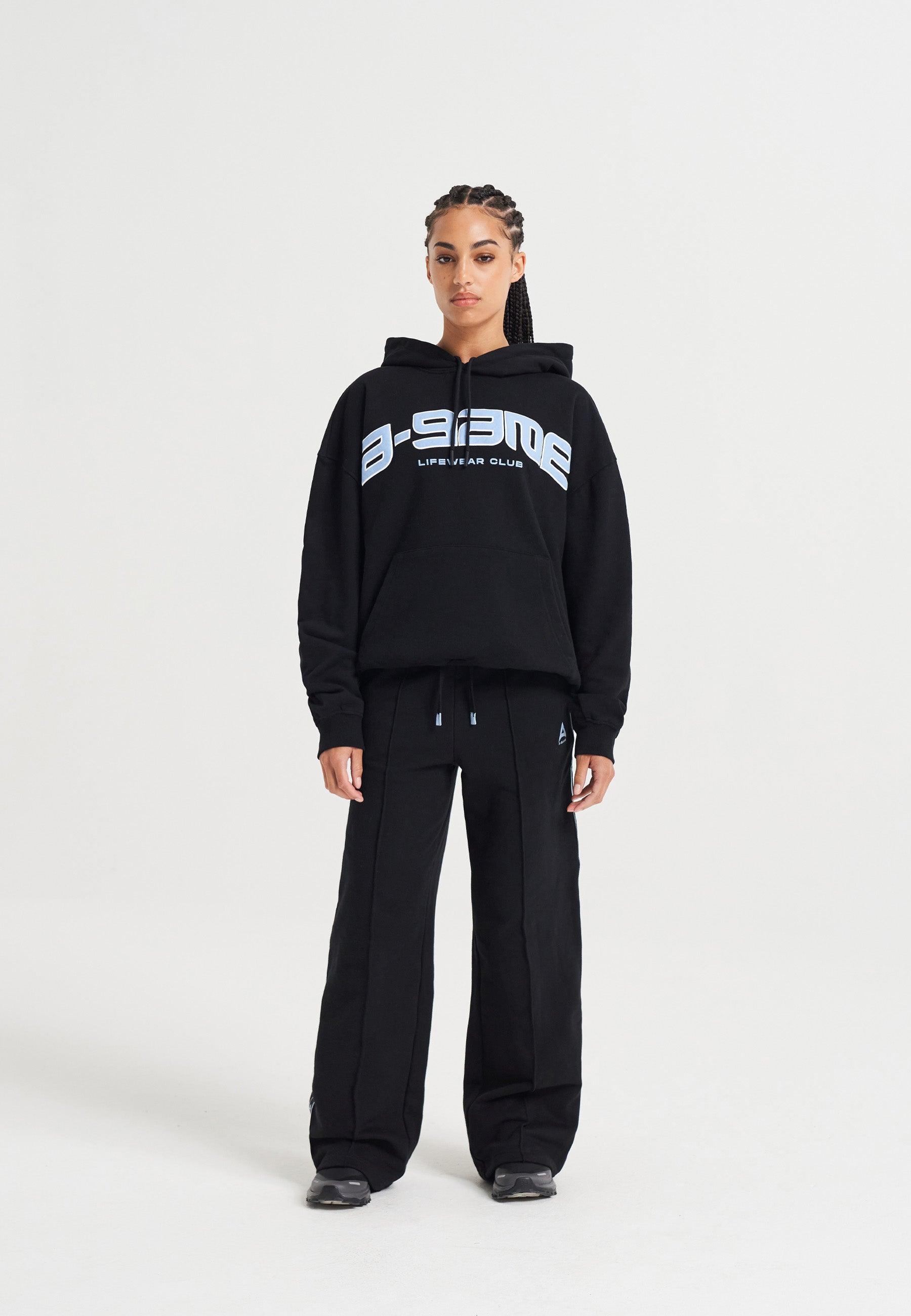 Felpa con cappuccio grafica con logo A-Game Rotate da donna - Nera