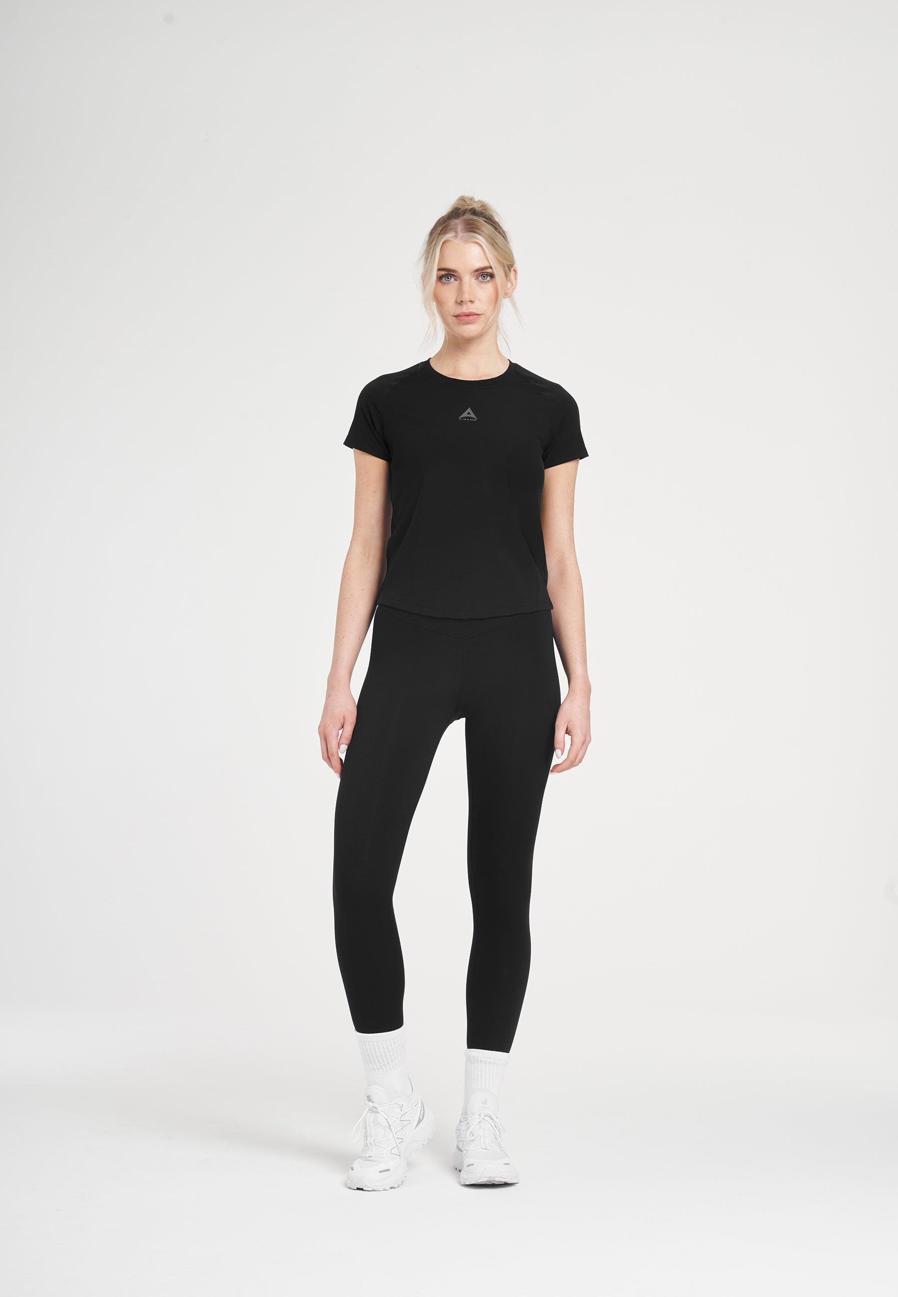Maglia da allenamento a maniche corte A-Game da donna - Nera