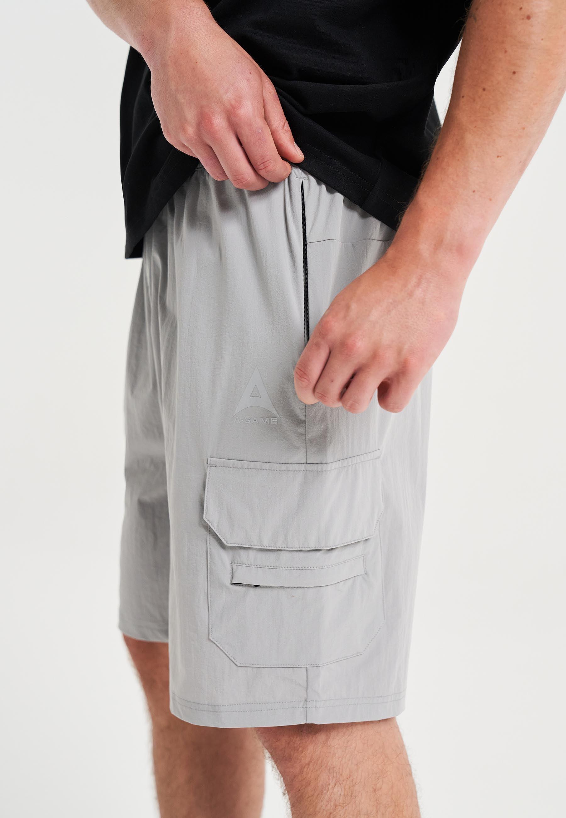 Pantaloncini cargo A-Game Tech da uomo - Grigio acciaio