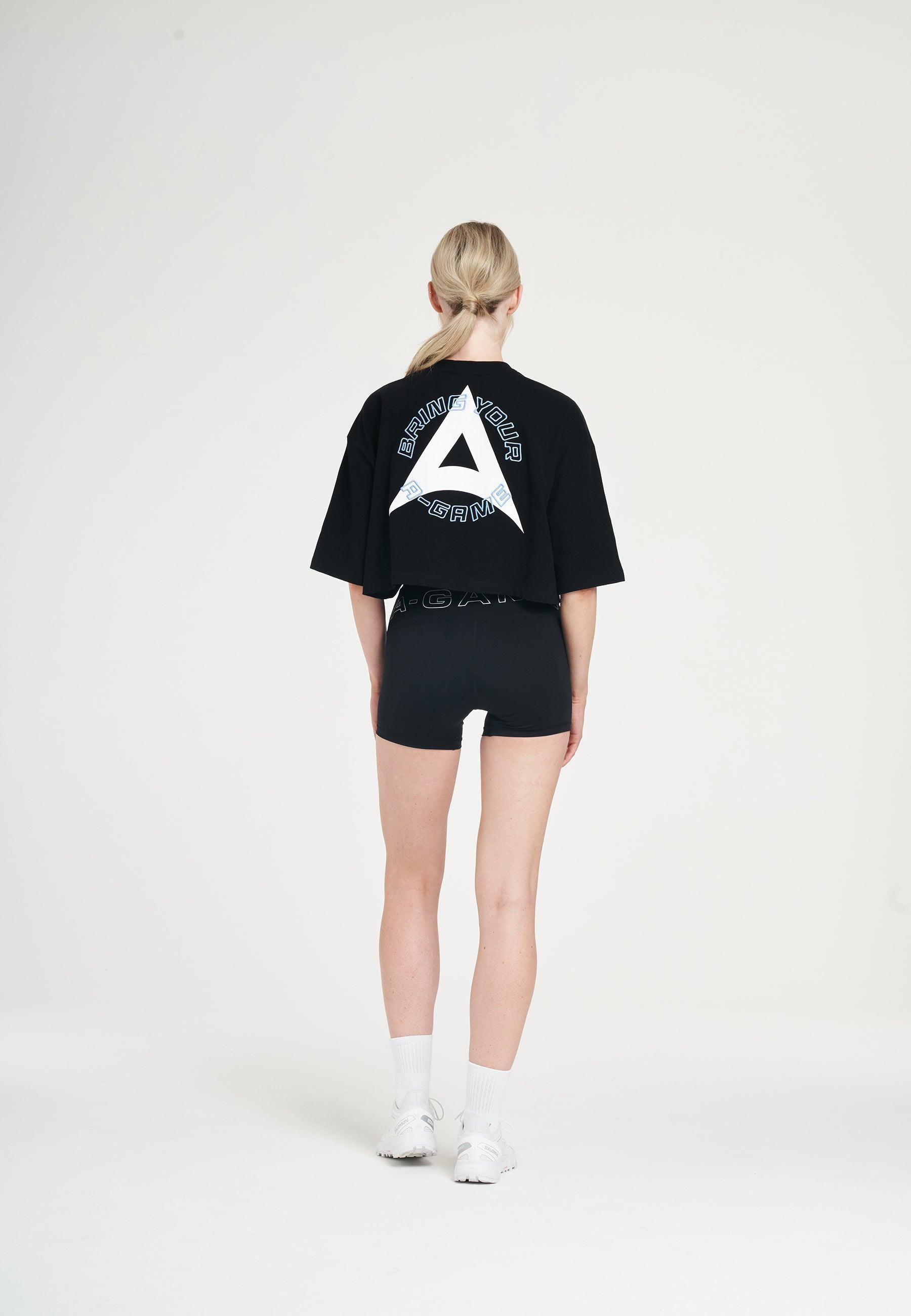 Maglietta corta rilassata Bring Your A-Game da donna - Nera