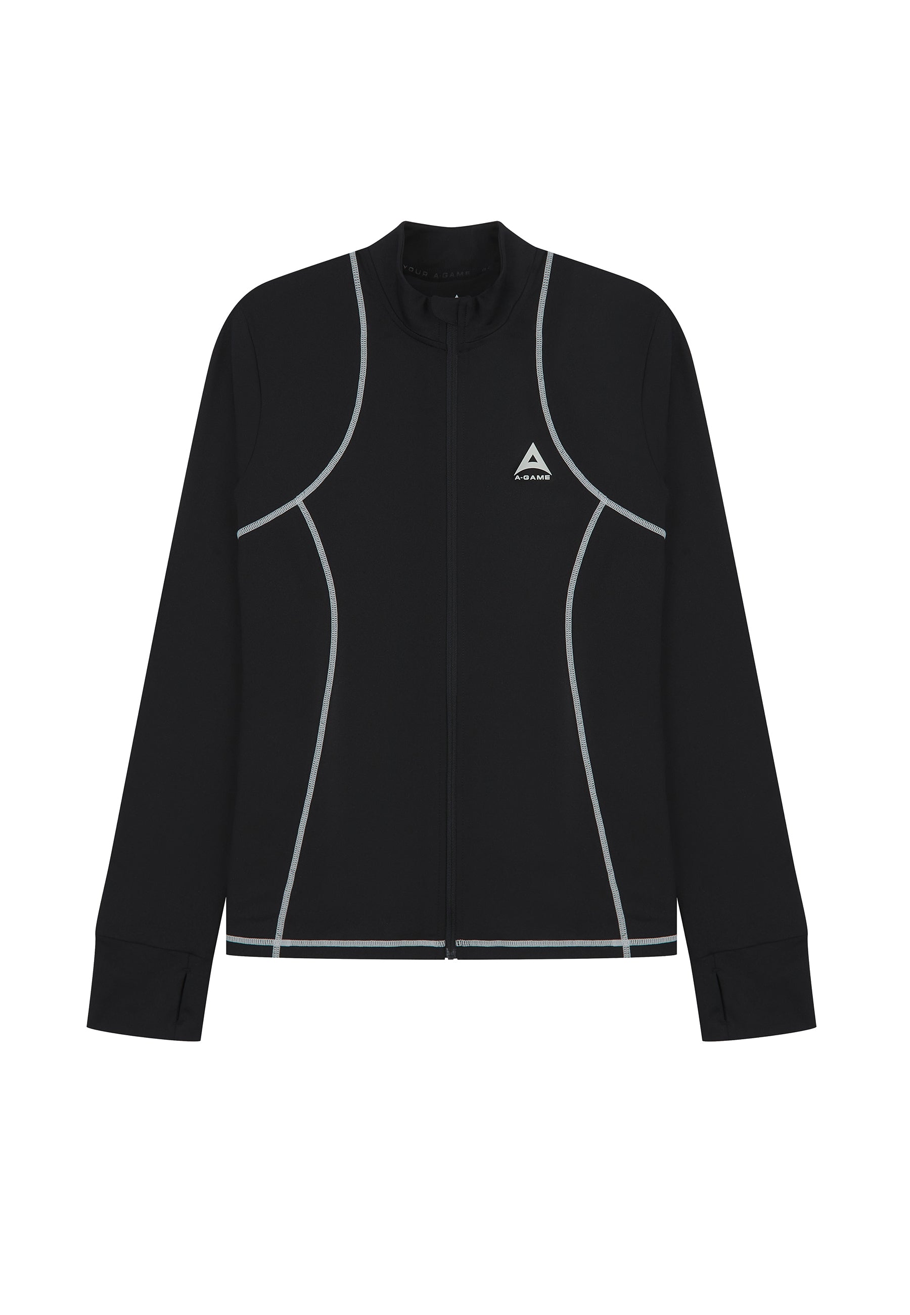 Pile termico aderente A-Game da donna - Nero
