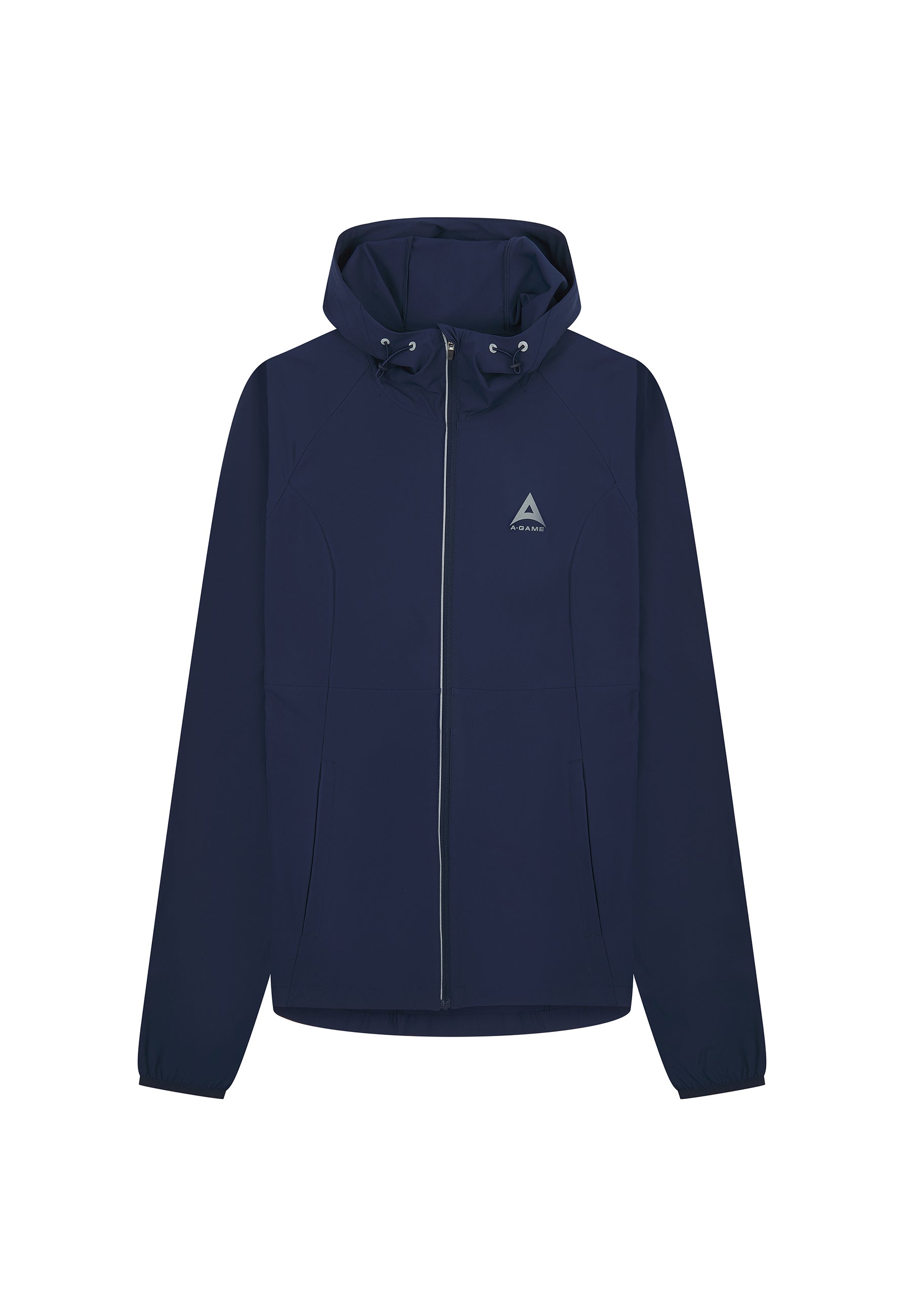 VESTE DE RUNNING AJUSTÉE LÉGÈRE A-GAME POUR FEMME - BLEU COURONNE/ARGENT
