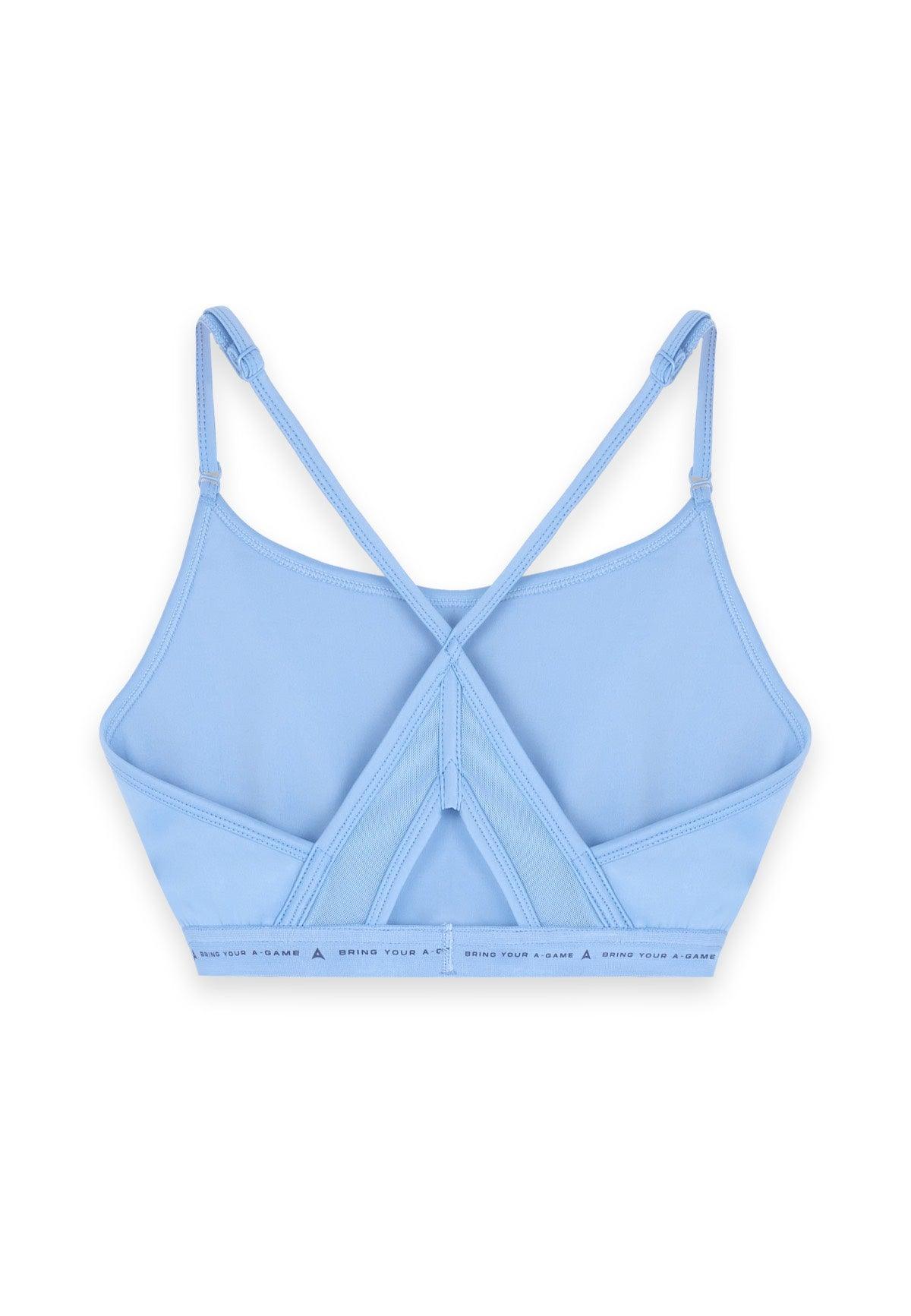 Reggiseno sportivo da yoga regolabile A-Game da donna - blu