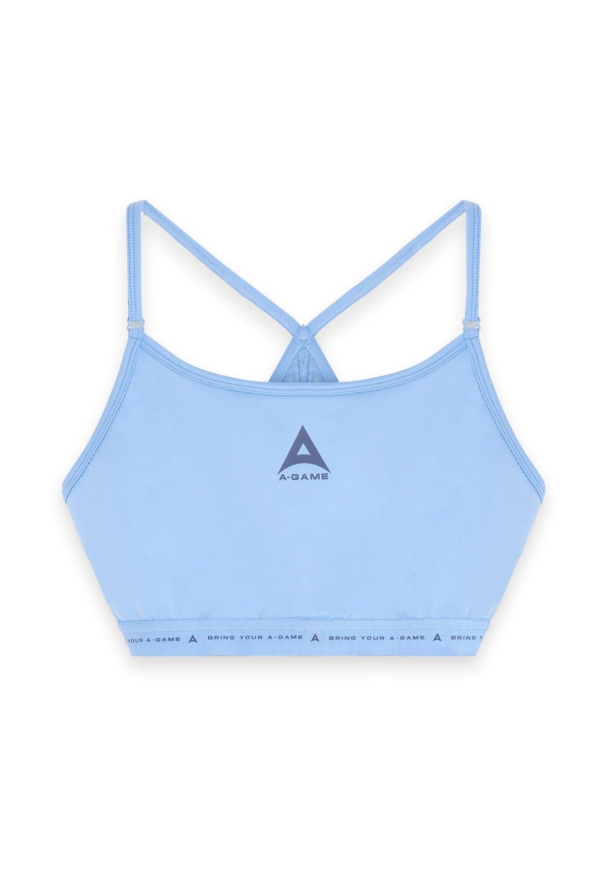 Reggiseno sportivo da yoga regolabile A-Game da donna - blu