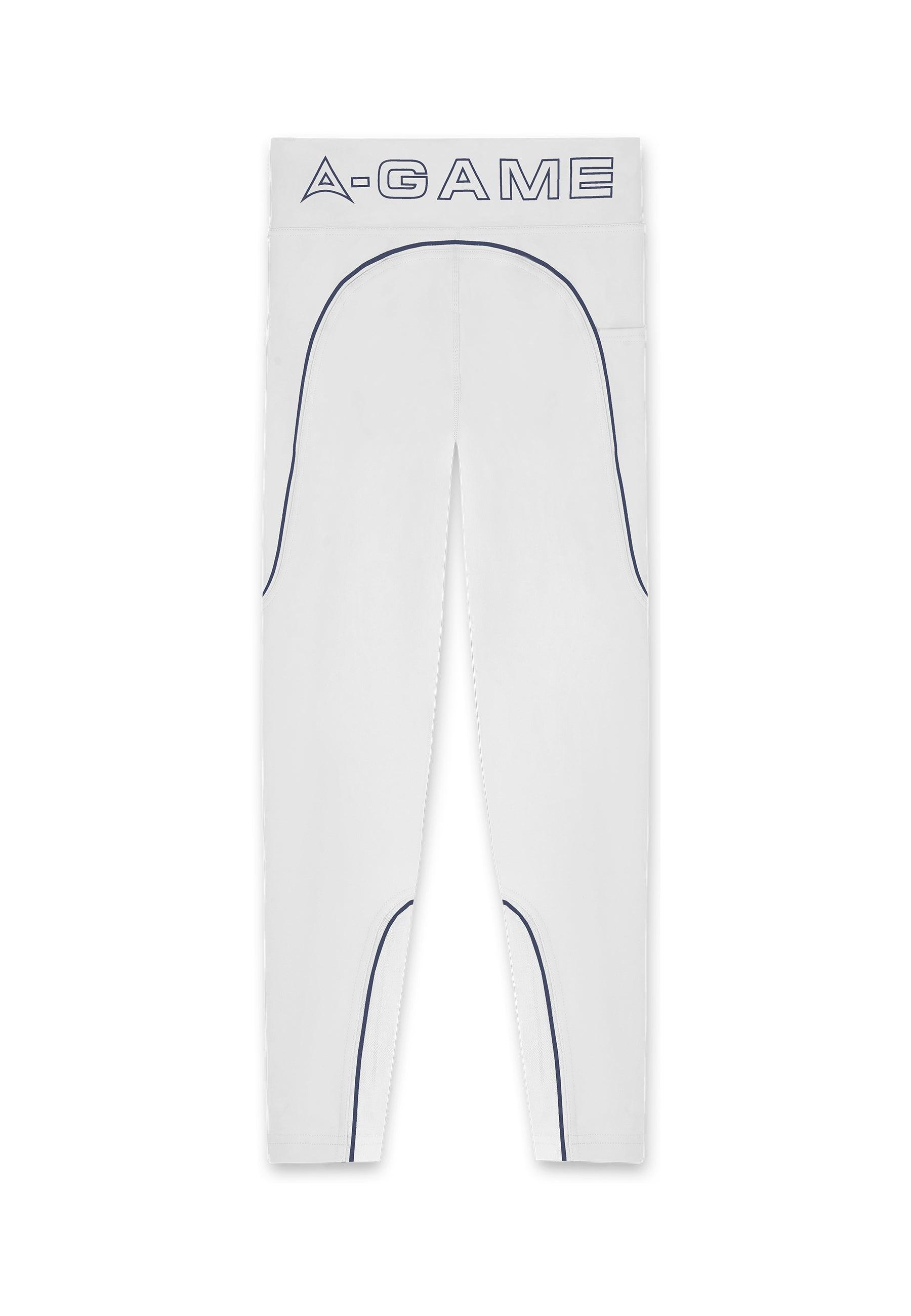 WOMENS A-GAME REFLECTIVE RUNNING LEGGINGS - GREY