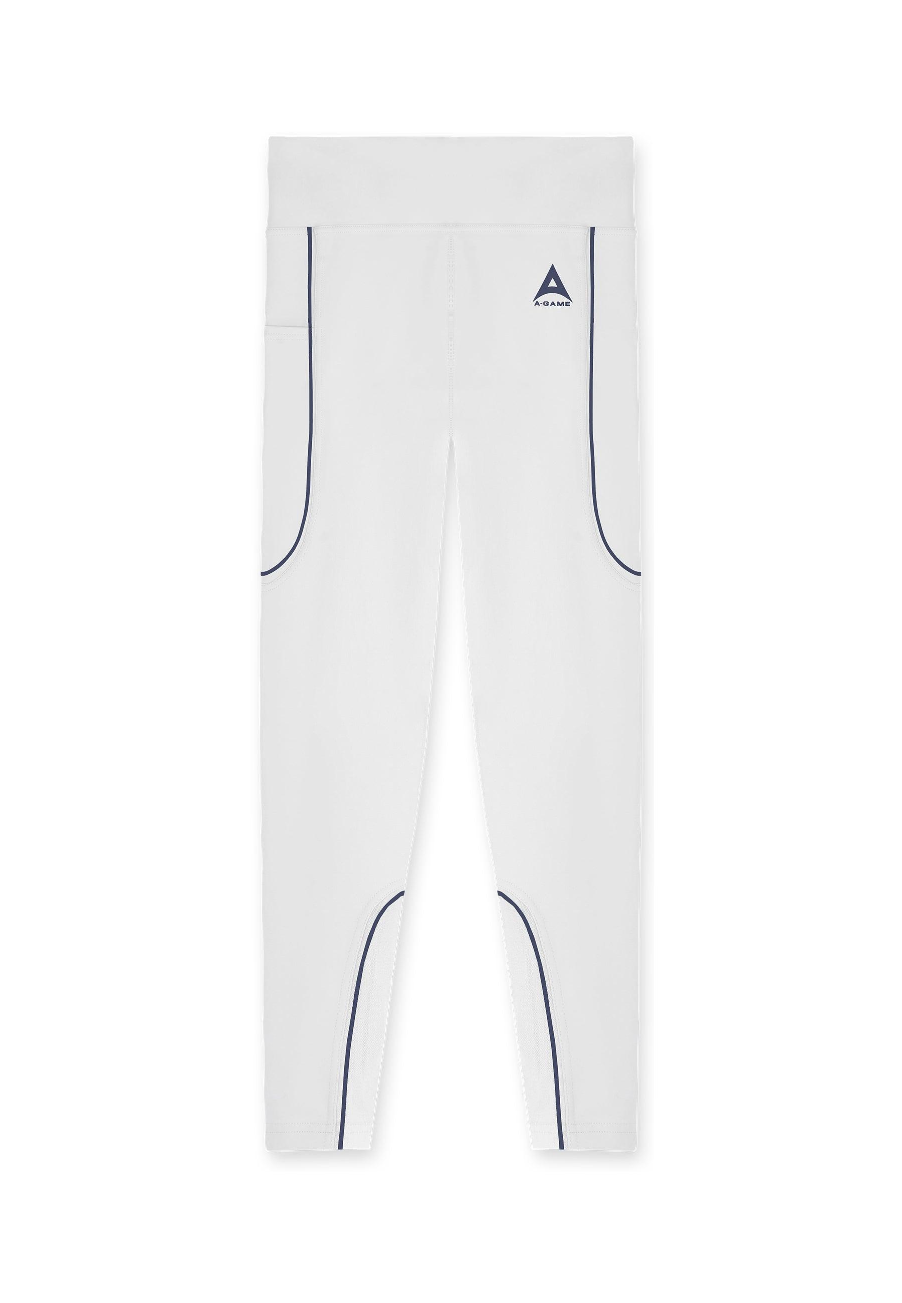 WOMENS A-GAME REFLECTIVE RUNNING LEGGINGS - GREY