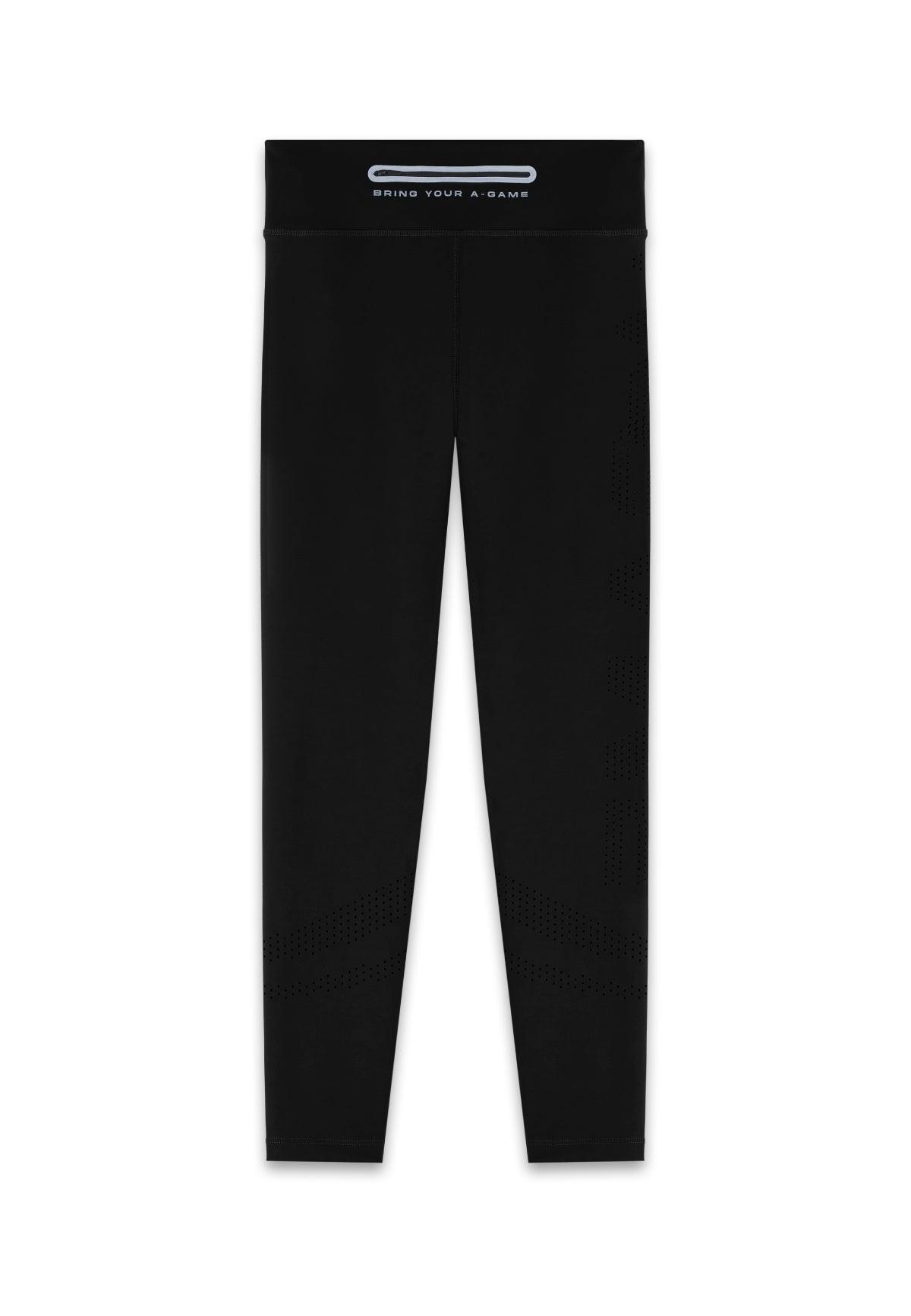 Leggings da allenamento a vita alta A-Game da donna - Neri