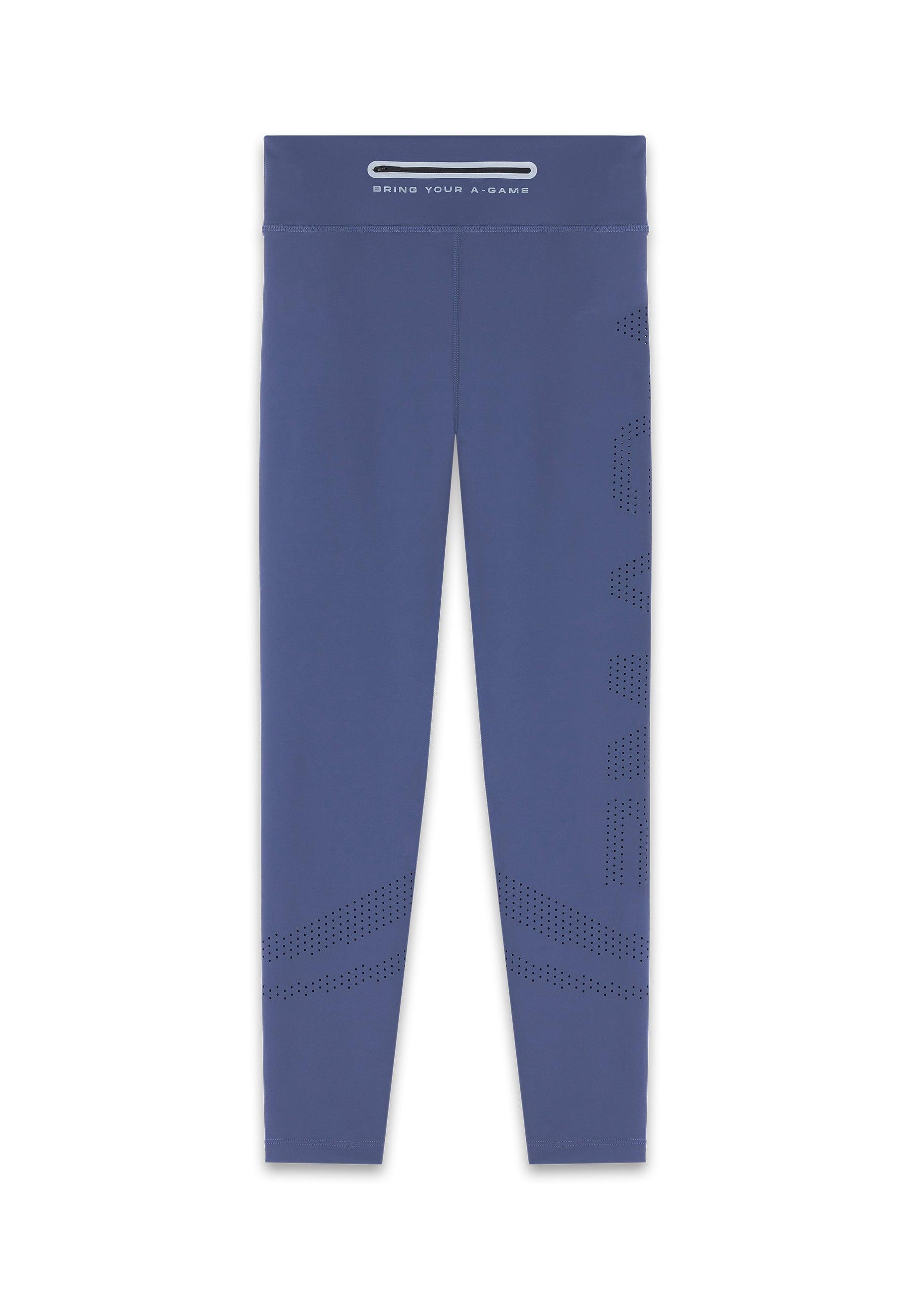 Leggings da allenamento a vita alta A-Game da donna - Blu