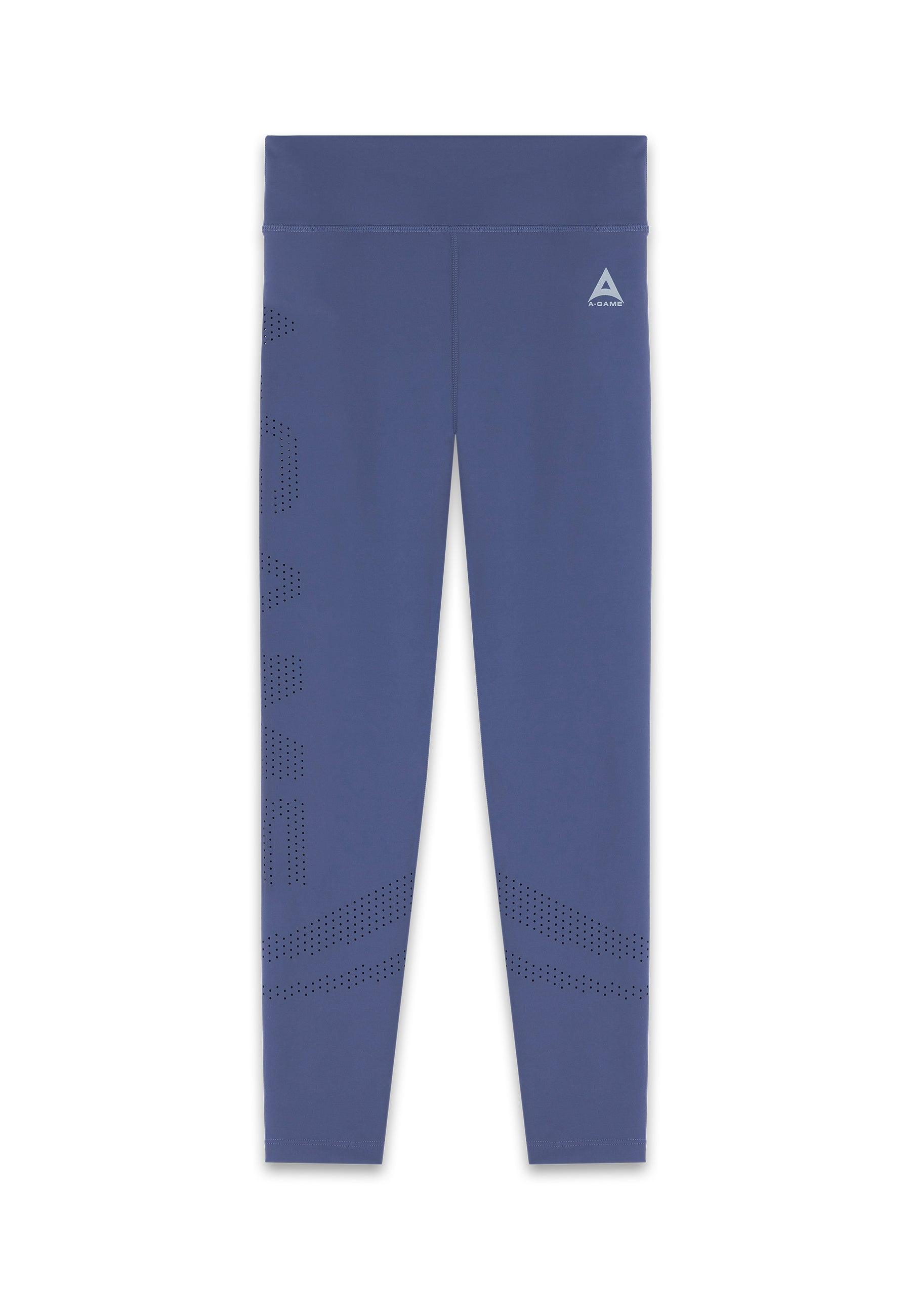 Leggings da allenamento a vita alta A-Game da donna - Blu