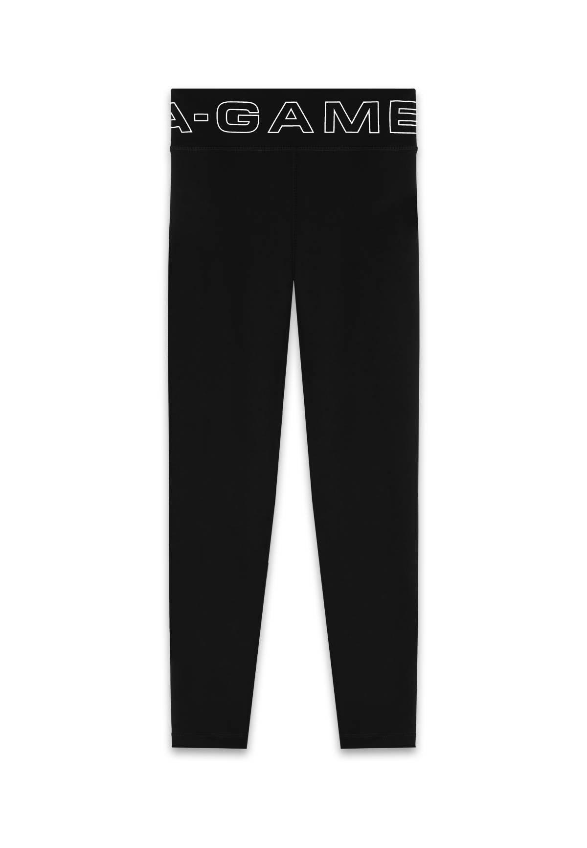 Leggings da yoga avvolti a vita alta A-Game da donna - Neri