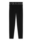 WOMENS A-GAME HIGH WAISTED WRAPPED YOGA LEGGINGS - BLACK