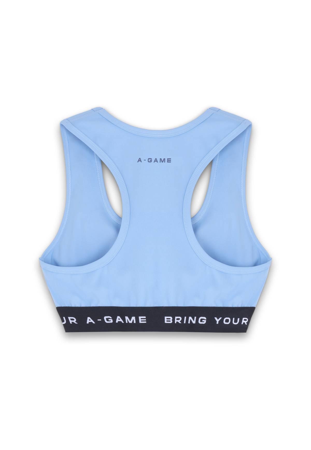 SOUTIEN-GORGE D'ENTRAÎNEMENT AVEC LOGO A-GAME POUR FEMME - BLEU