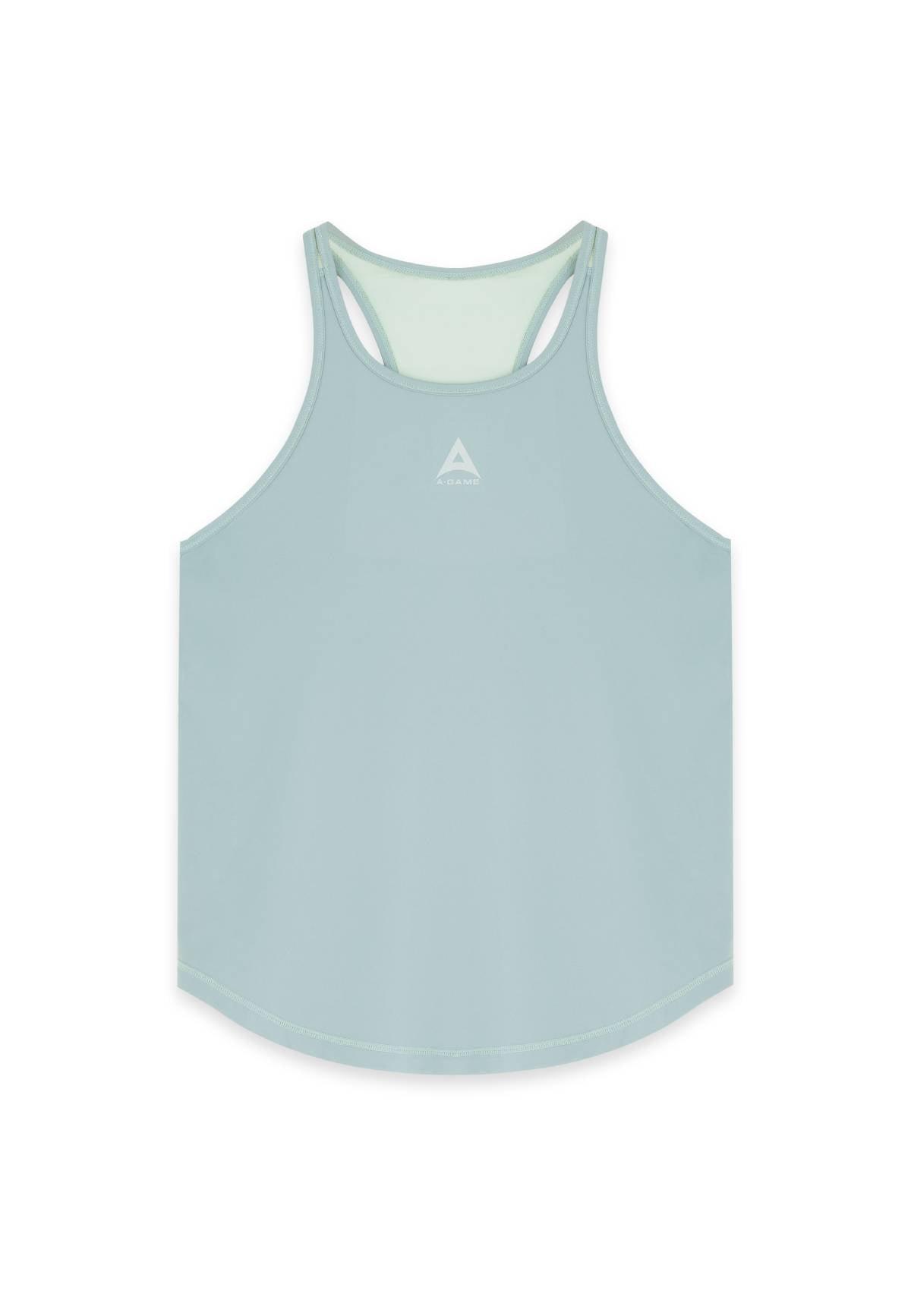 GILET D'ENTRAÎNEMENT A-GAME RELAXED RACER BACK POUR FEMMES - VERT SAGE