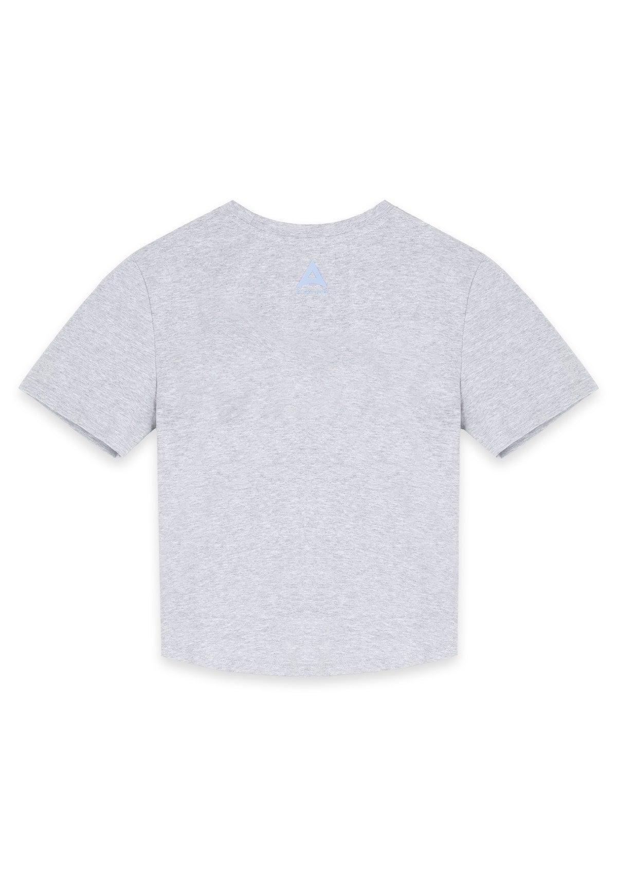T-shirt aderente con logo A-Game Rotate da donna - Grigio Marl