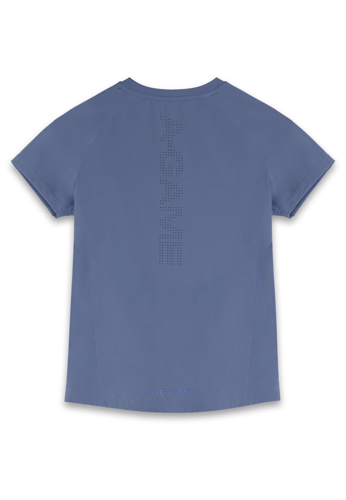 Maglia da allenamento a maniche corte A-Game da donna - Blu