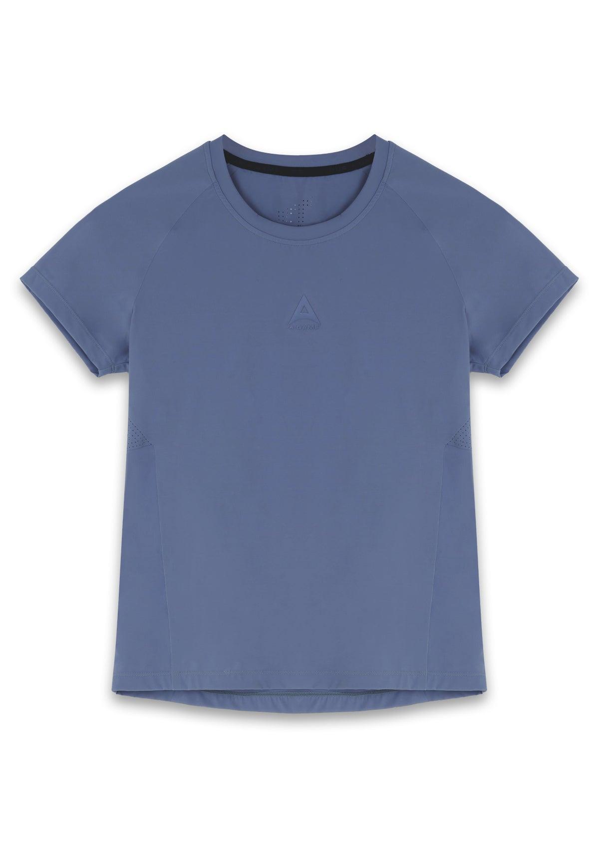 Maglia da allenamento a maniche corte A-Game da donna - Blu