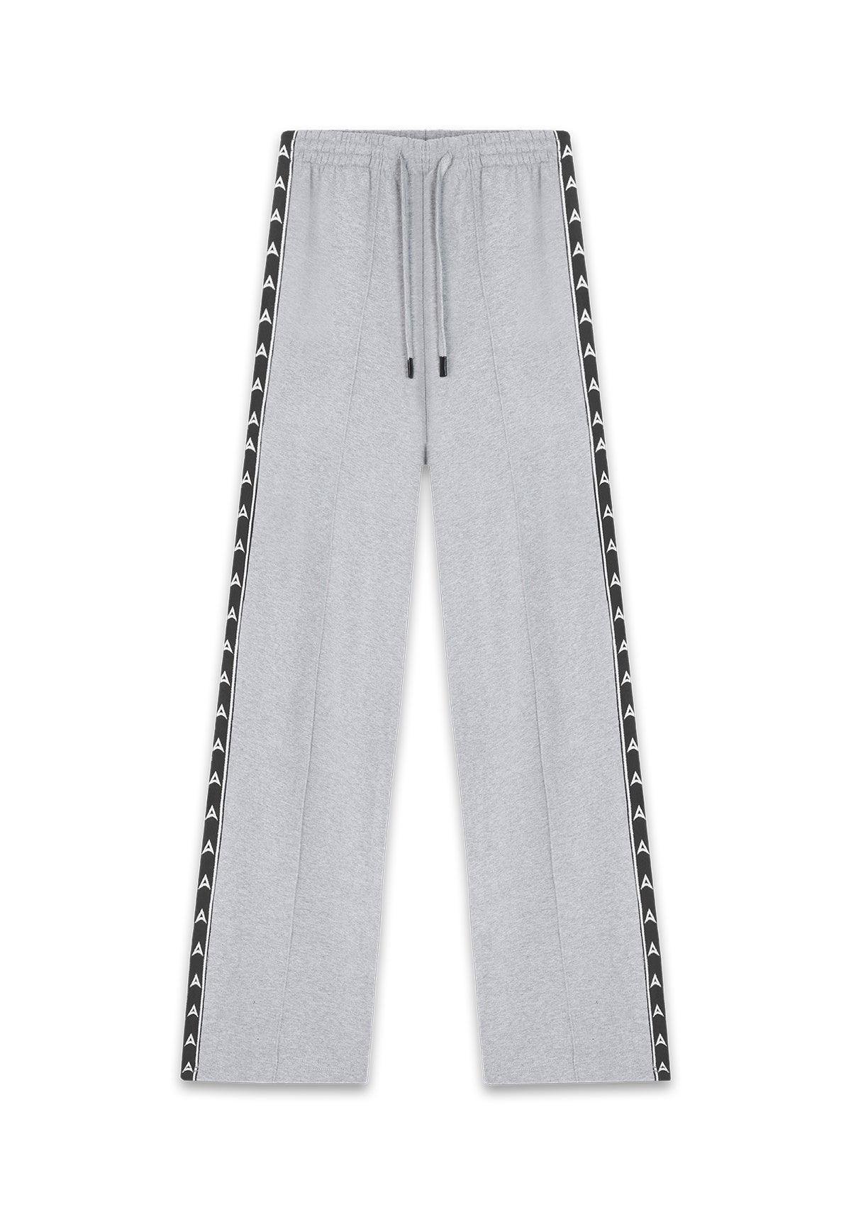 Pantaloni della tuta a gamba dritta con fettuccia A-Game da donna - Grigio Marl