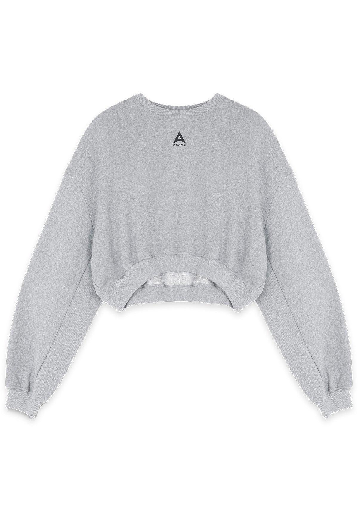 Felpa corta Bring Your A-Game da donna - Grigio Marl