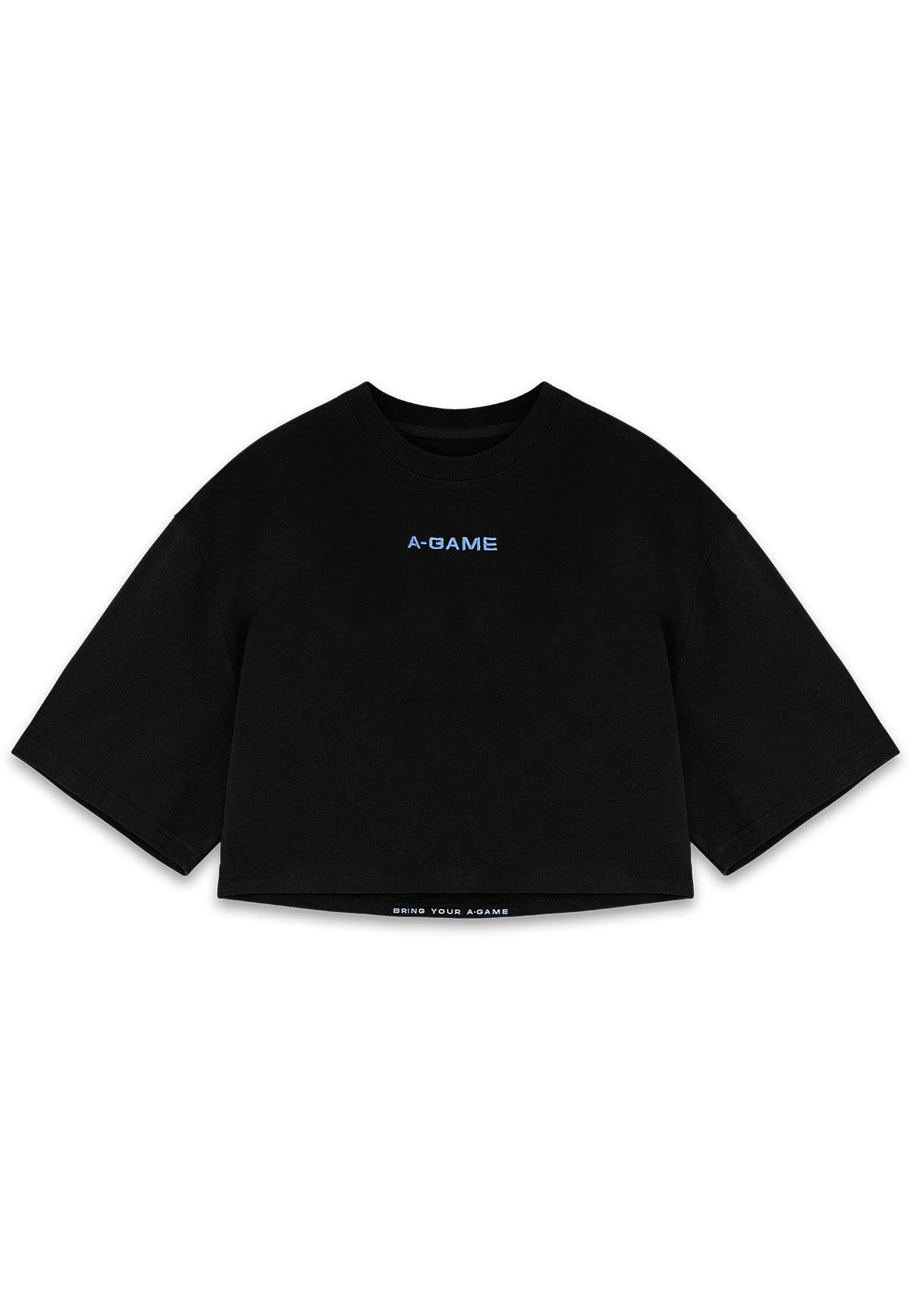 Maglietta corta rilassata Bring Your A-Game da donna - Nera