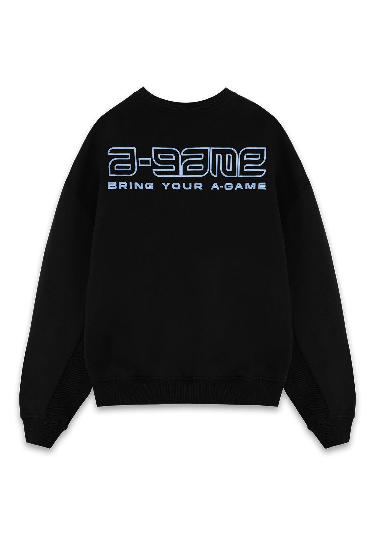 Felpa grafica con logo Icon A-Game da donna - Nera