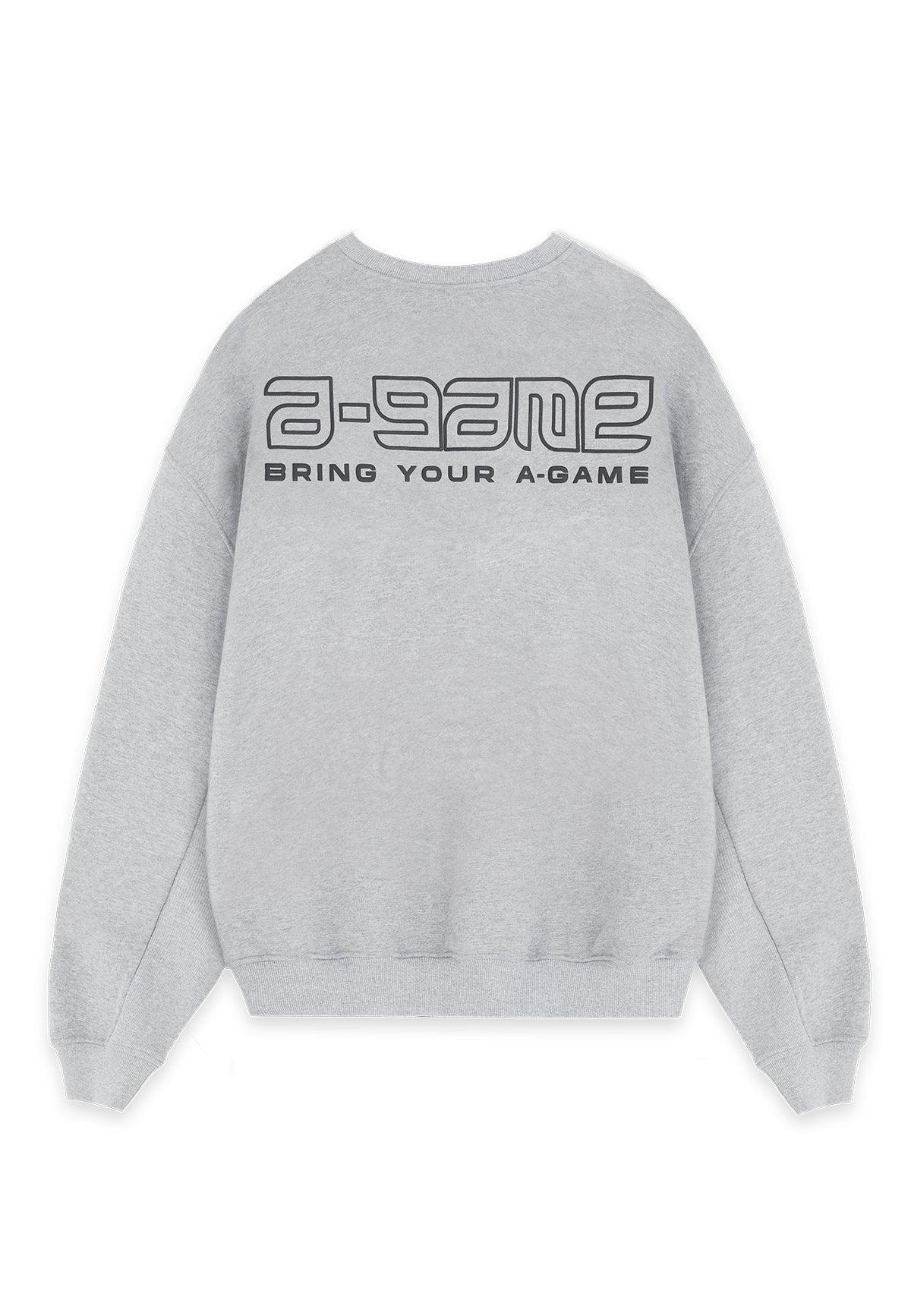 Felpa grafica da donna con logo Icon A-Game - Grigio Marl
