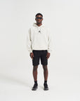 MENS A-GAME LOGO GRAPHIC RELAXED HOODIE - SNOW MARL