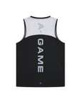 MENS A-GAME MESH TRAINING VEST - WHITE/BLACK