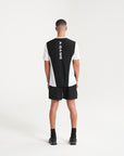 MENS A-GAME TRAINING SHORTS - BLACK/WHITE